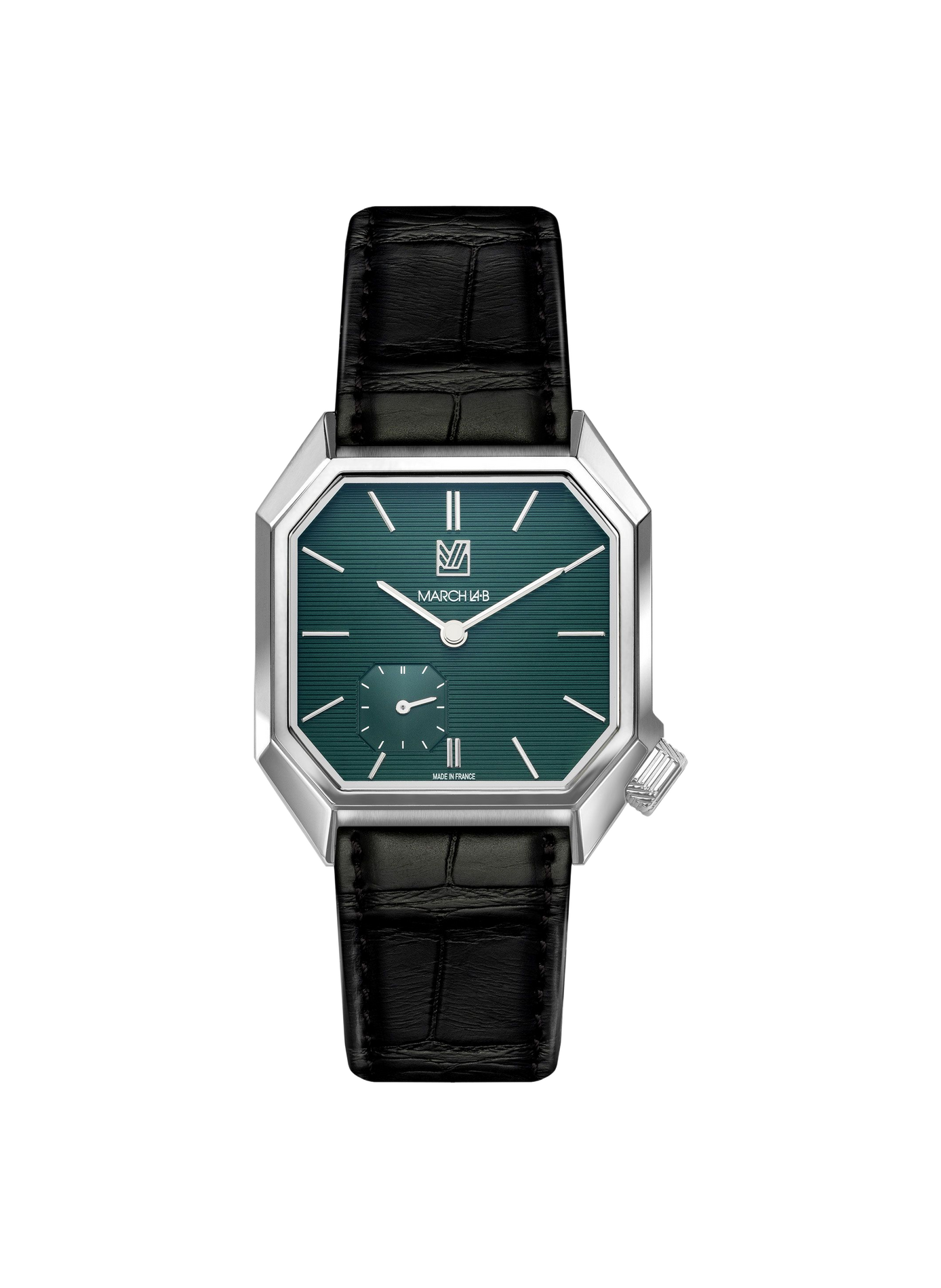 Montre automatique Mansart en cuir d'alligator MARCH LA.B Vert