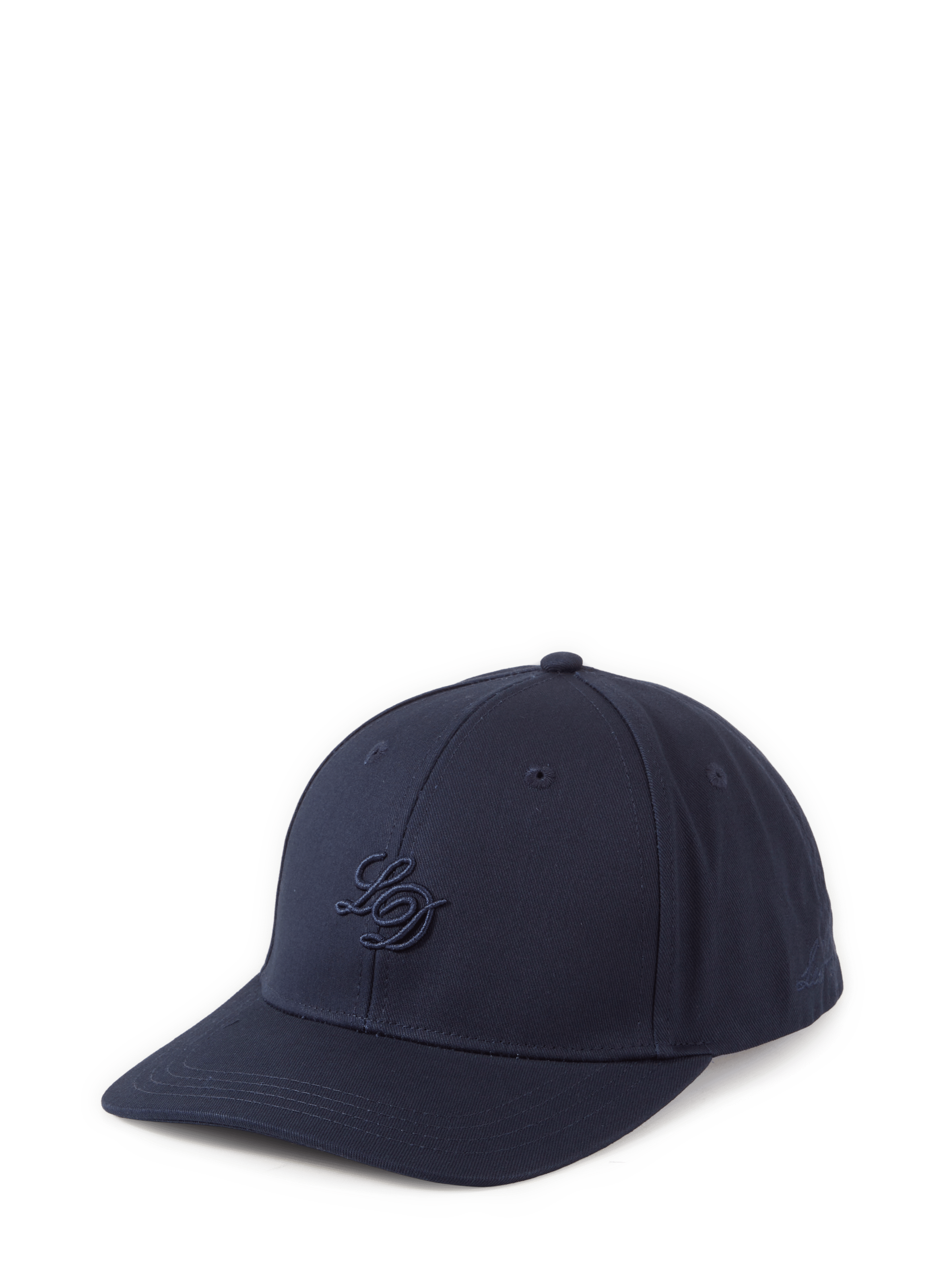 Embroidered cotton baseball cap LES DEUX Blue