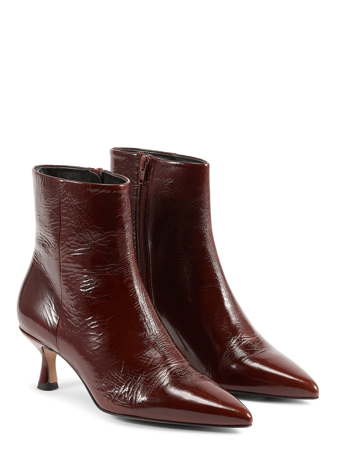 Bottines en cuir velours SAISON 1865 Rouge