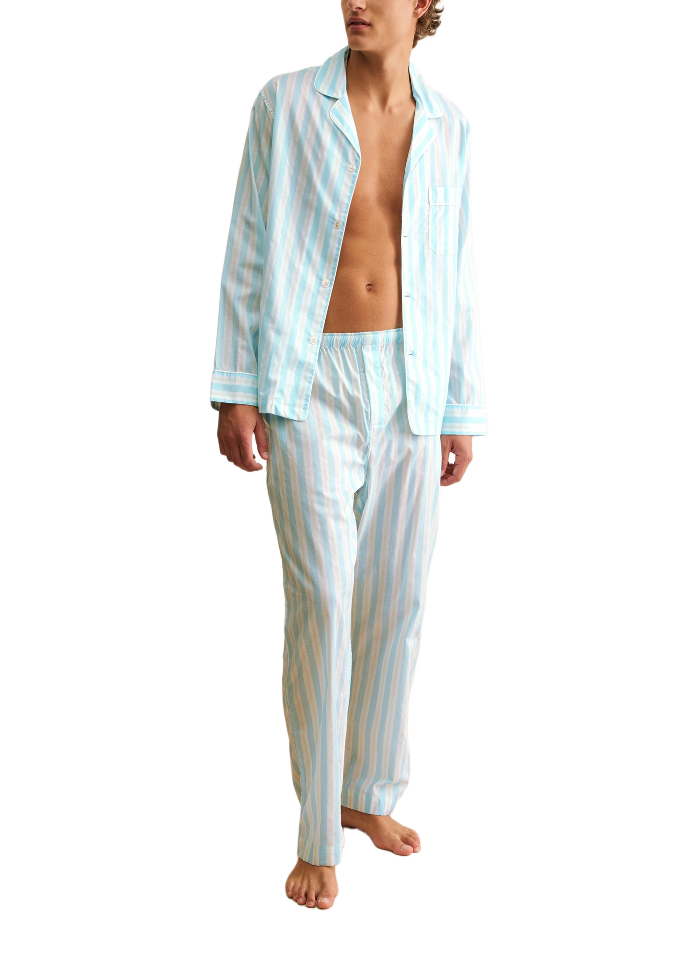 Baumwoll-Pyjamaset DEREK ROSE Blau