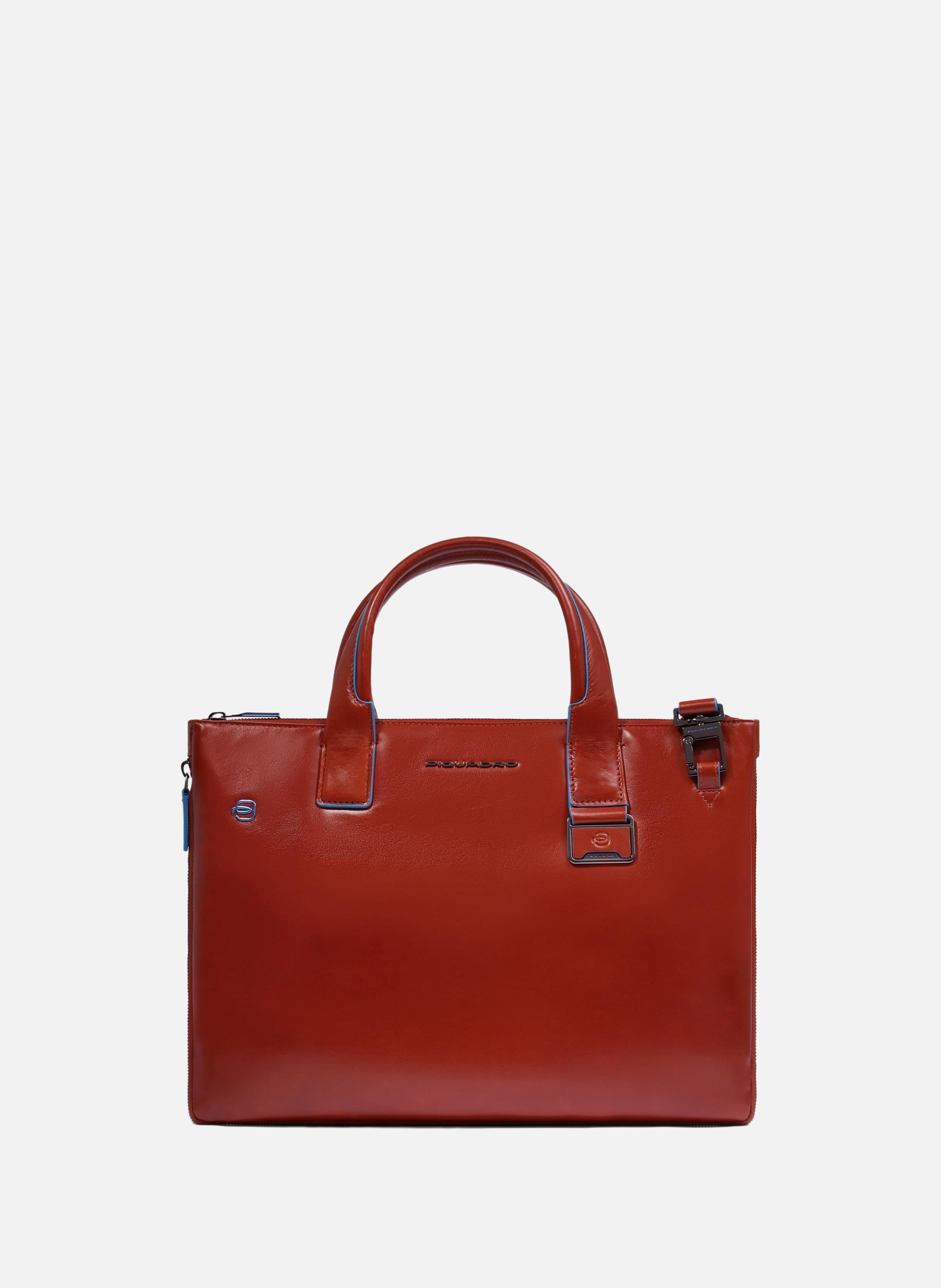 Sac à ordinateur mince 14" personnalisable PIQUADRO Marron