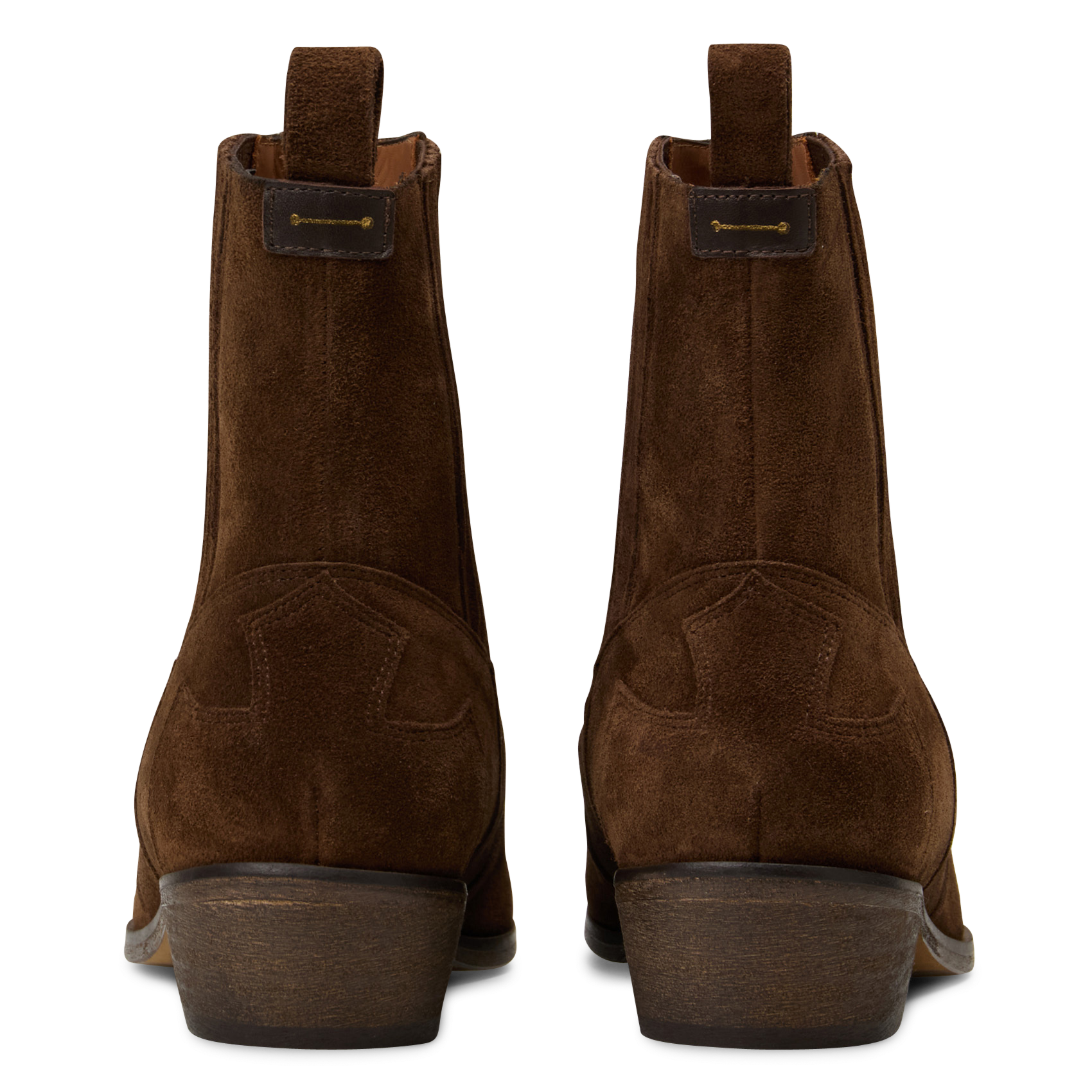 Bottines bout pointu en cuir tya ANTHOLOGY Marron