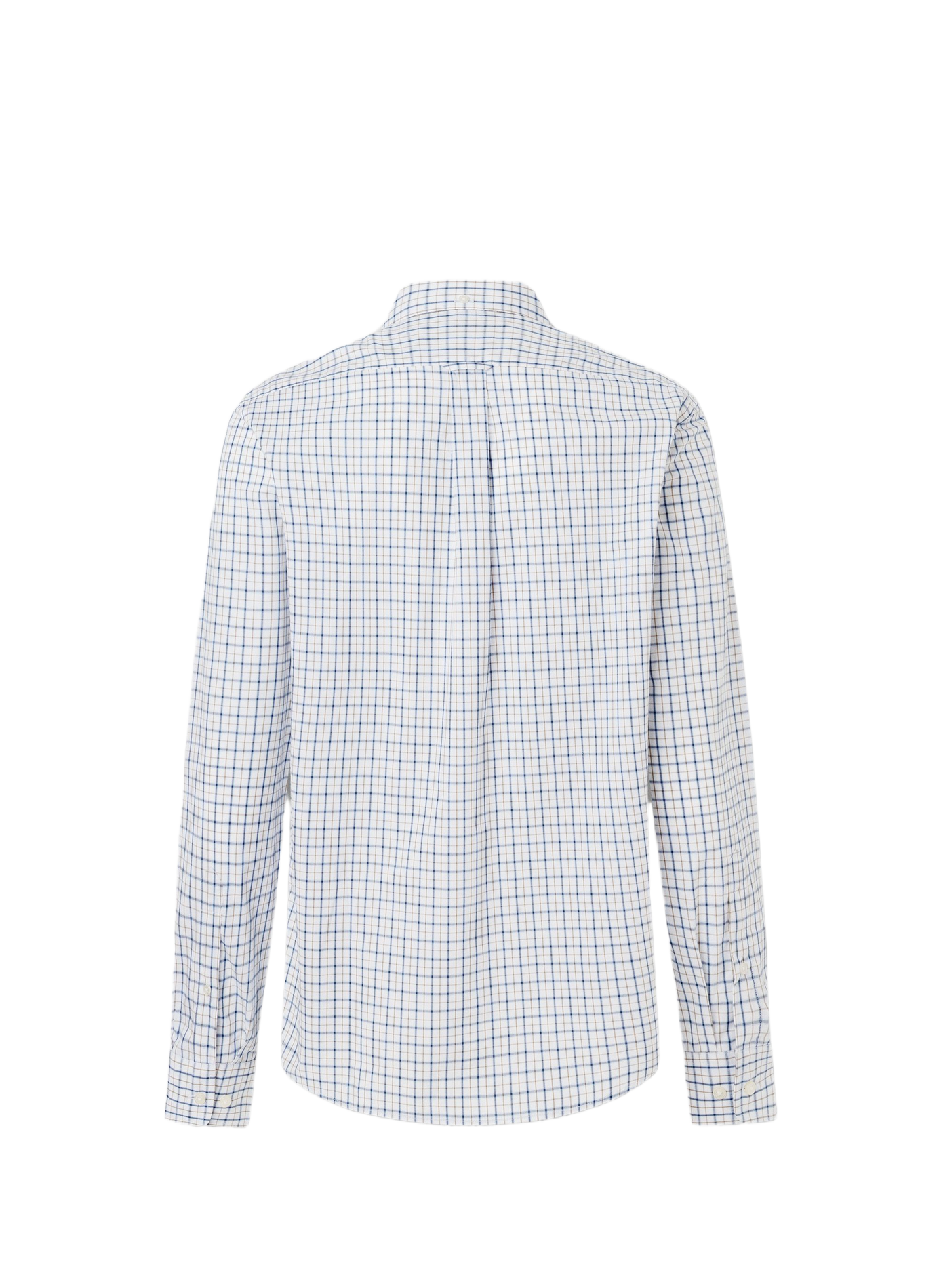 Chemise droite à carreaux en coton FACONNABLE Beige