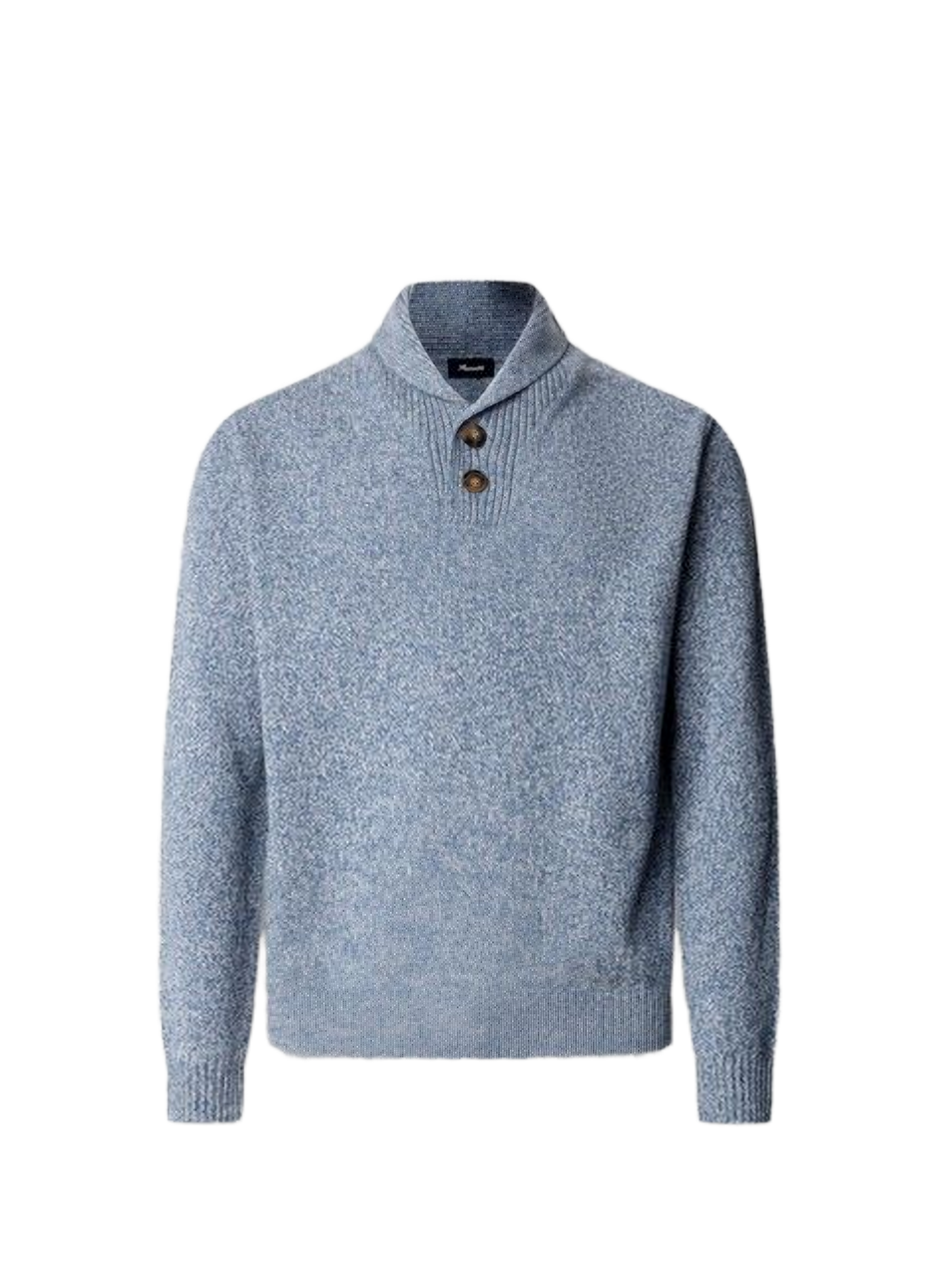 Wool shawl-collar jumper FACONNABLE Blue