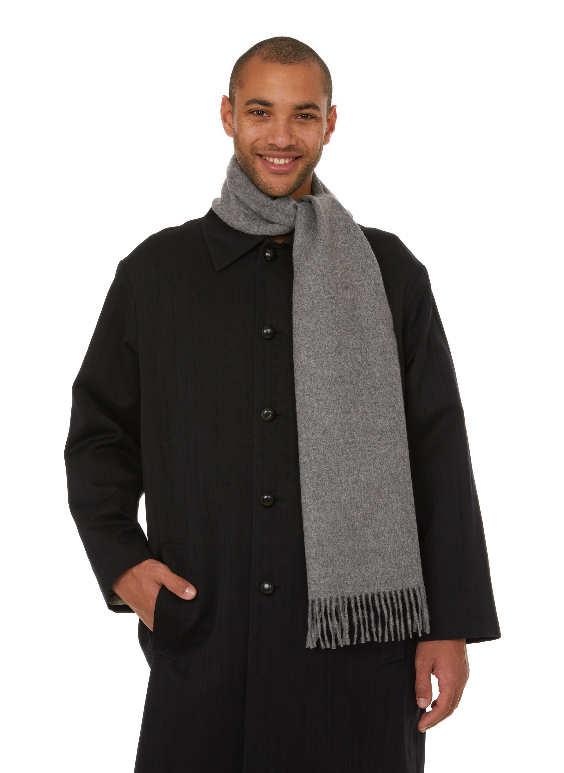  Alpaca scarf AU PRINTEMPS PARIS Grey