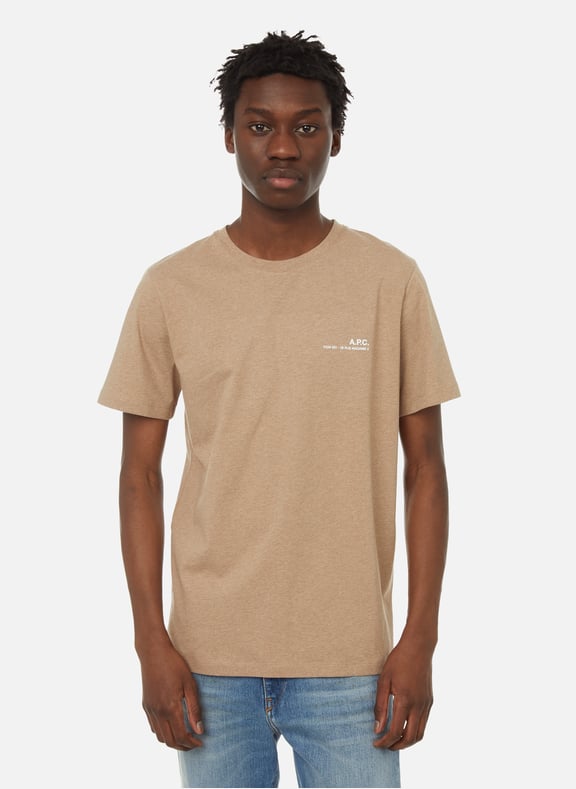 T-shirt Item en coton Beige by A.P.C. A.P.C. T-shirt Item en coton Beige