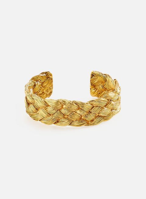 Golden braided bracelet AURELIE BIDERMANN 