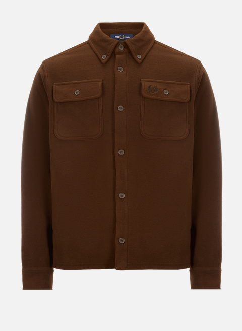 Brown Button-Down ShirtFRED PERRY 