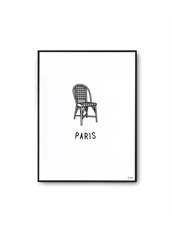 FERE Paris Poster Multicolour