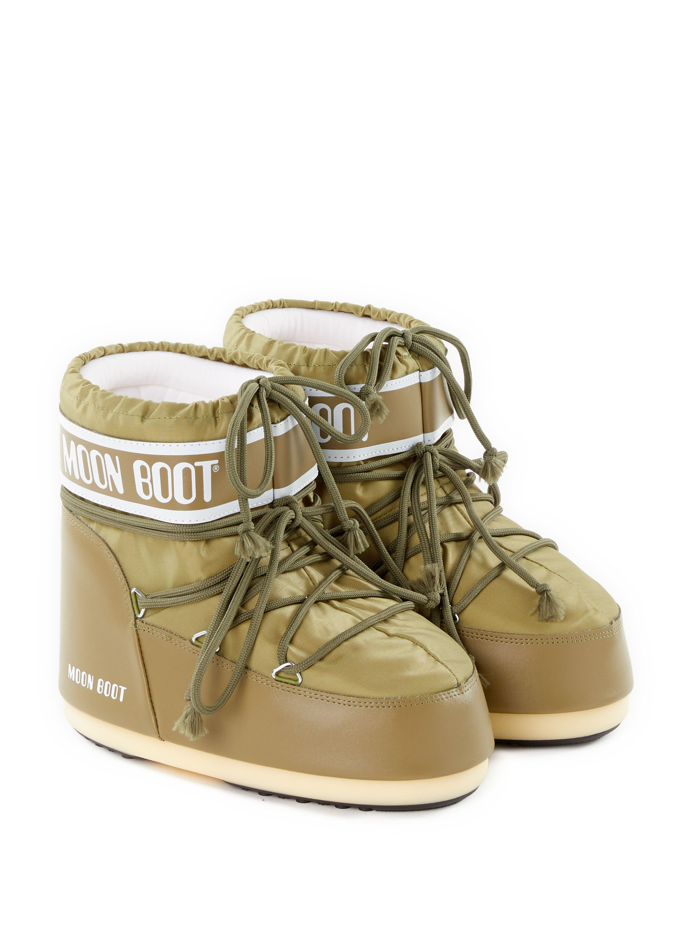 Icon Low Nylon Ankle Boots MOON BOOT Green