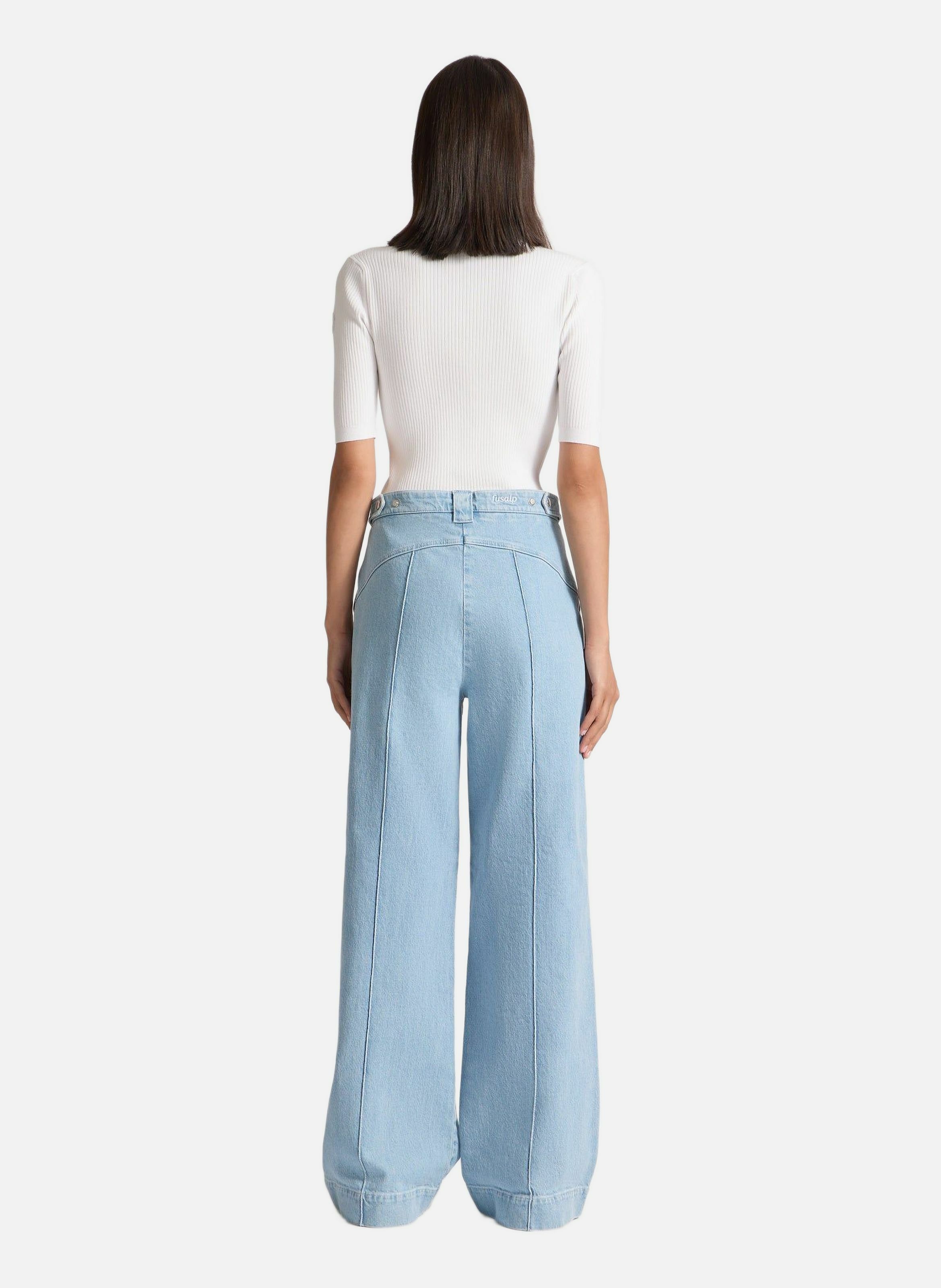 Pantalon noaleri coupe ample FUSALP Bleu