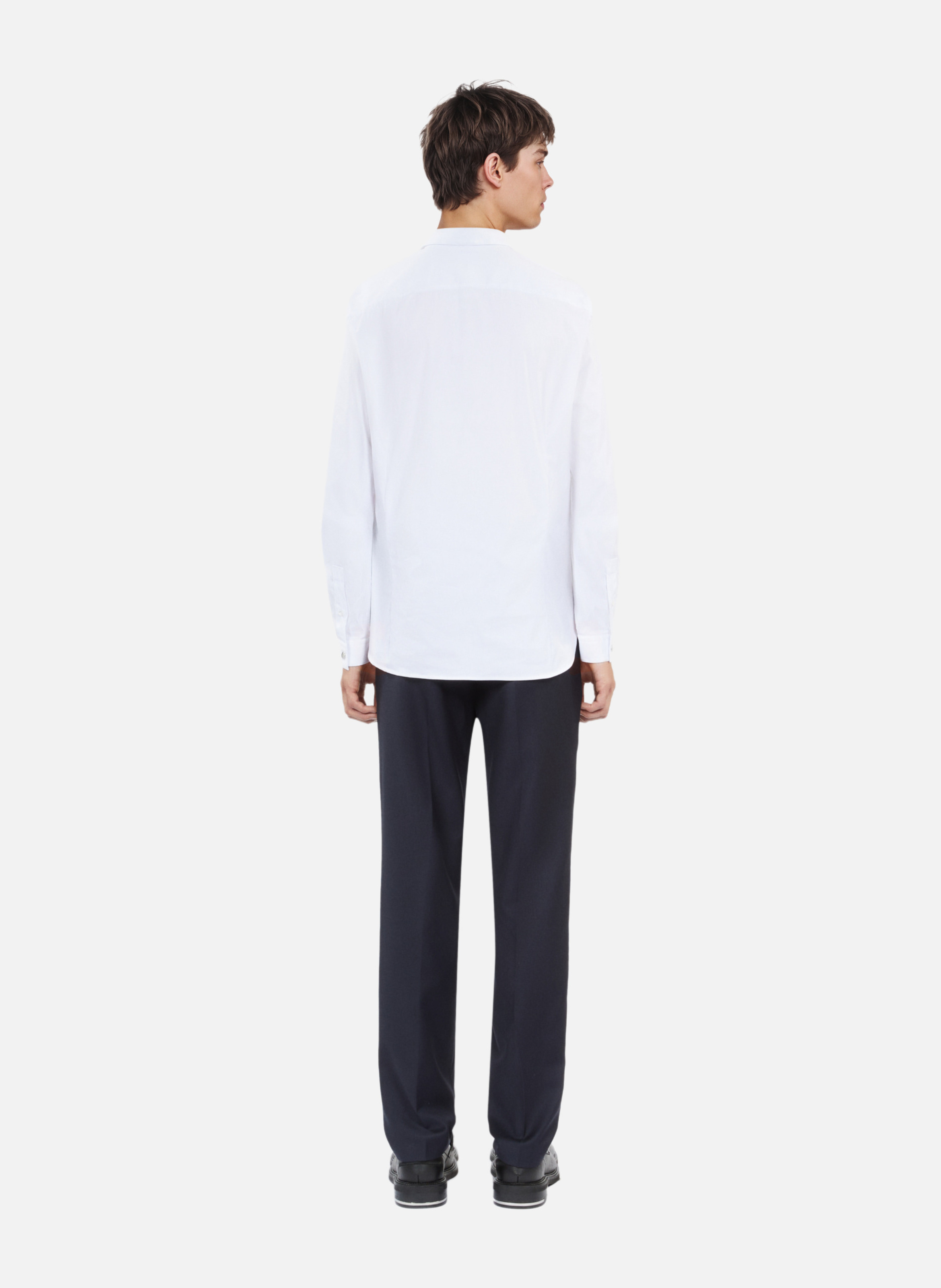 Chemise formelle slim en popeline THE KOOPLES Blanc