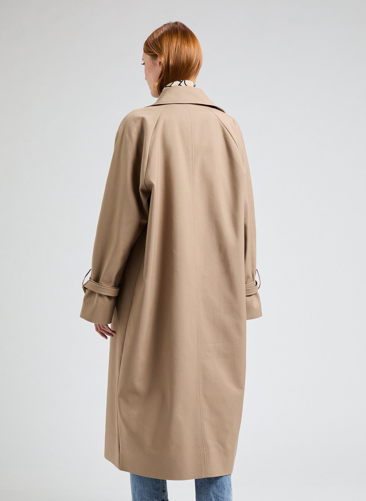Cotton-blend trench coat TOTEME Brown