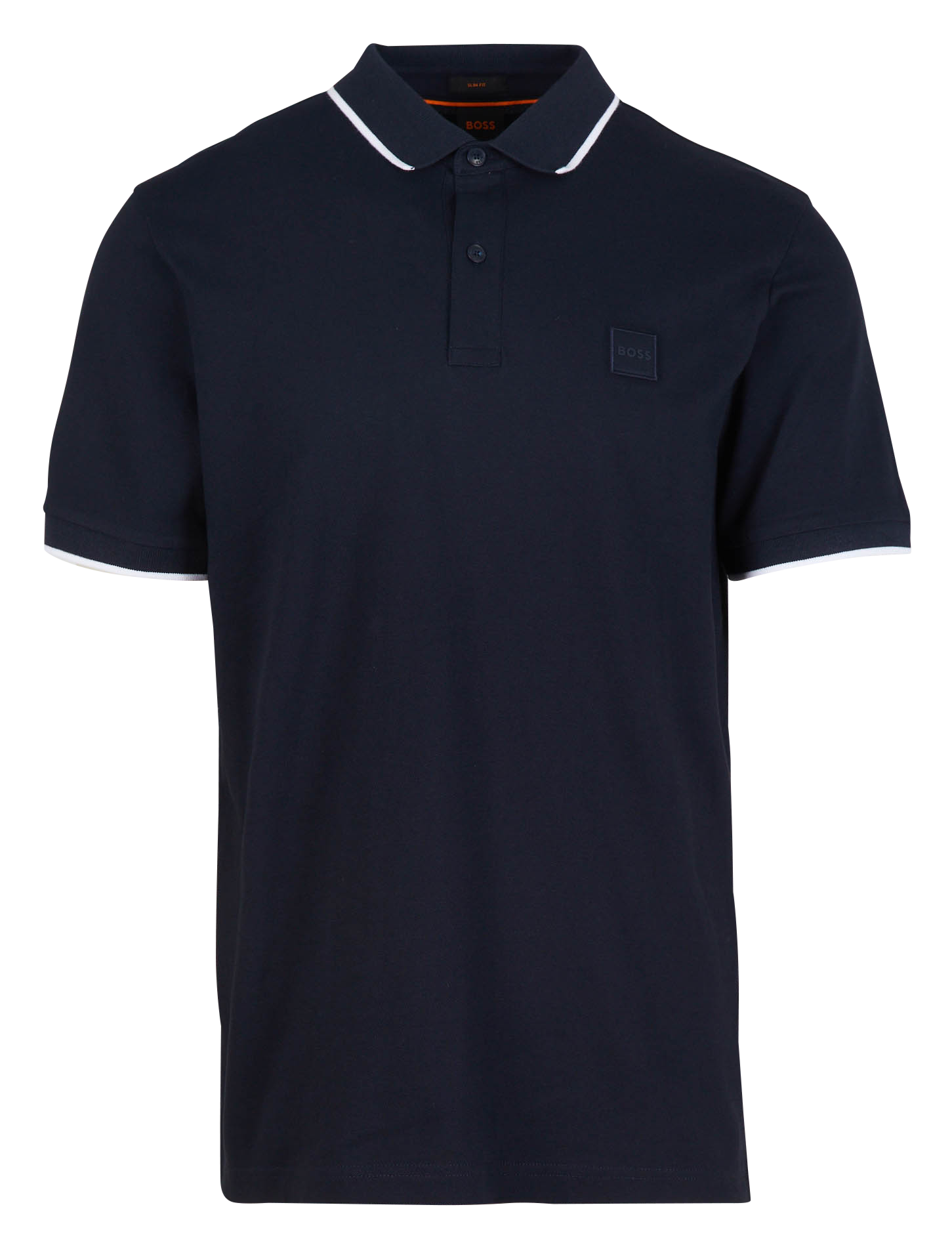 Polo slim-fit en coton stretch BOSS Bleu