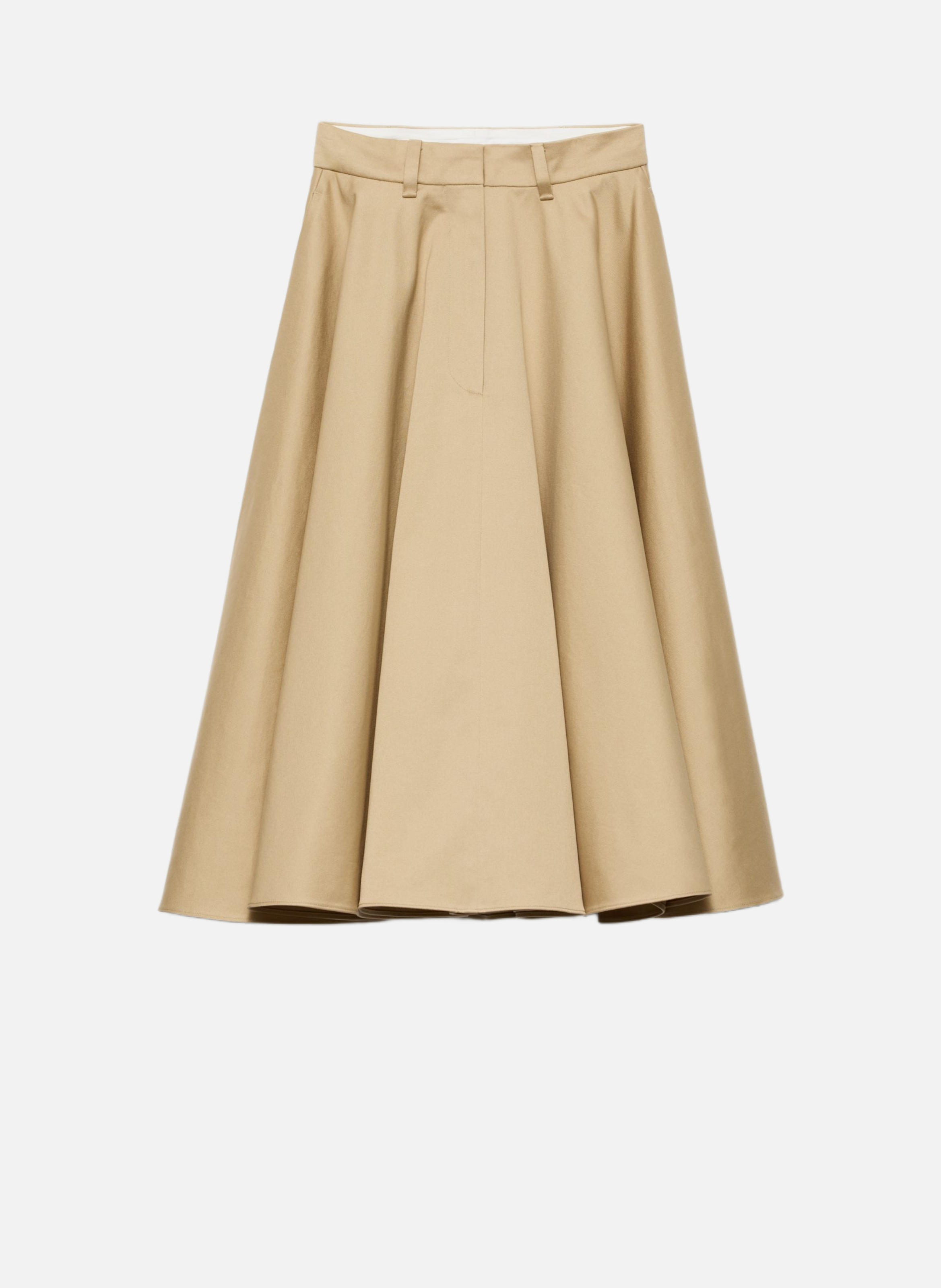 Jupe midi chino PRADA Beige