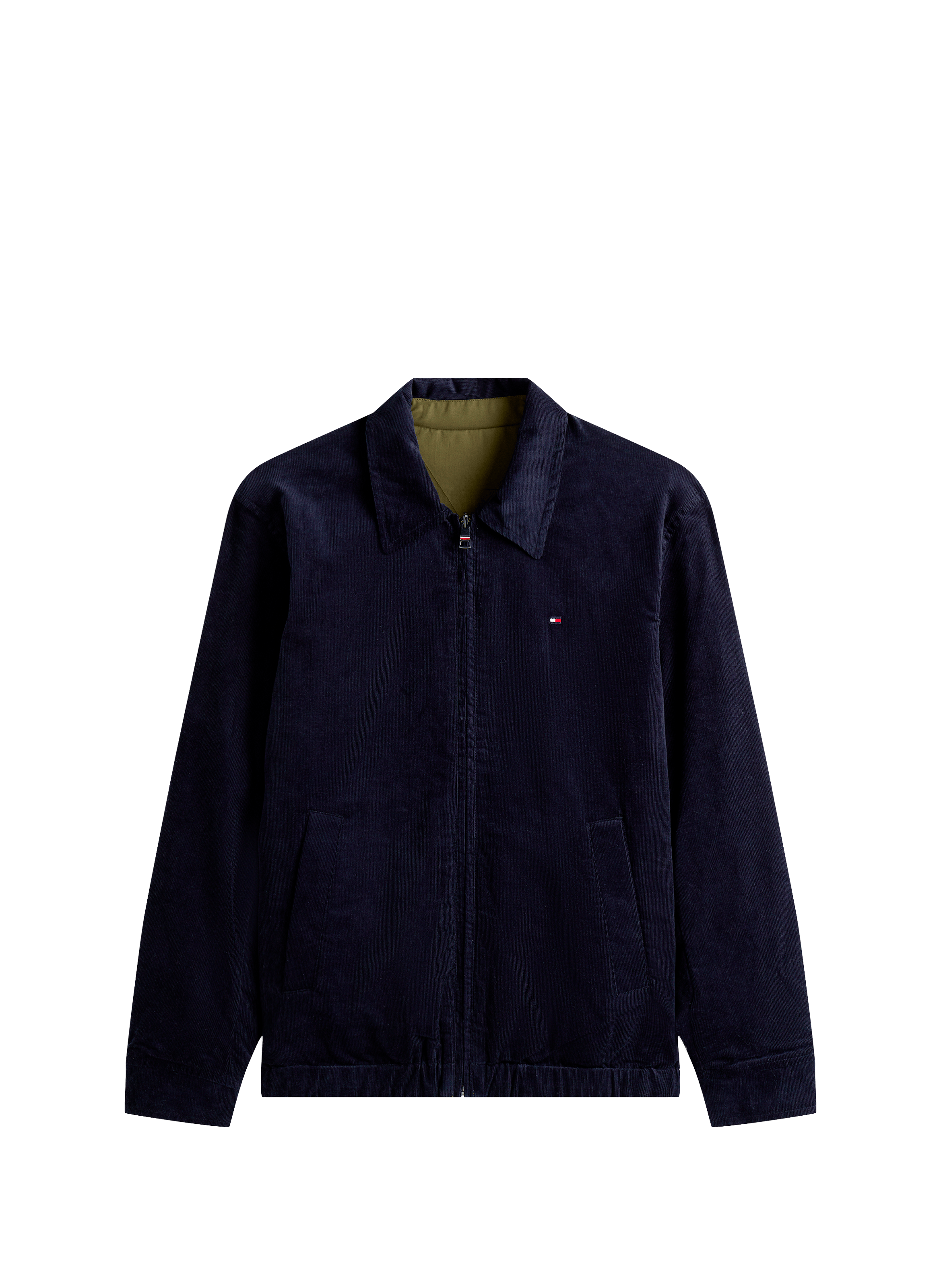 Reversible classic collar cotton jacket TOMMY HILFIGER Blue