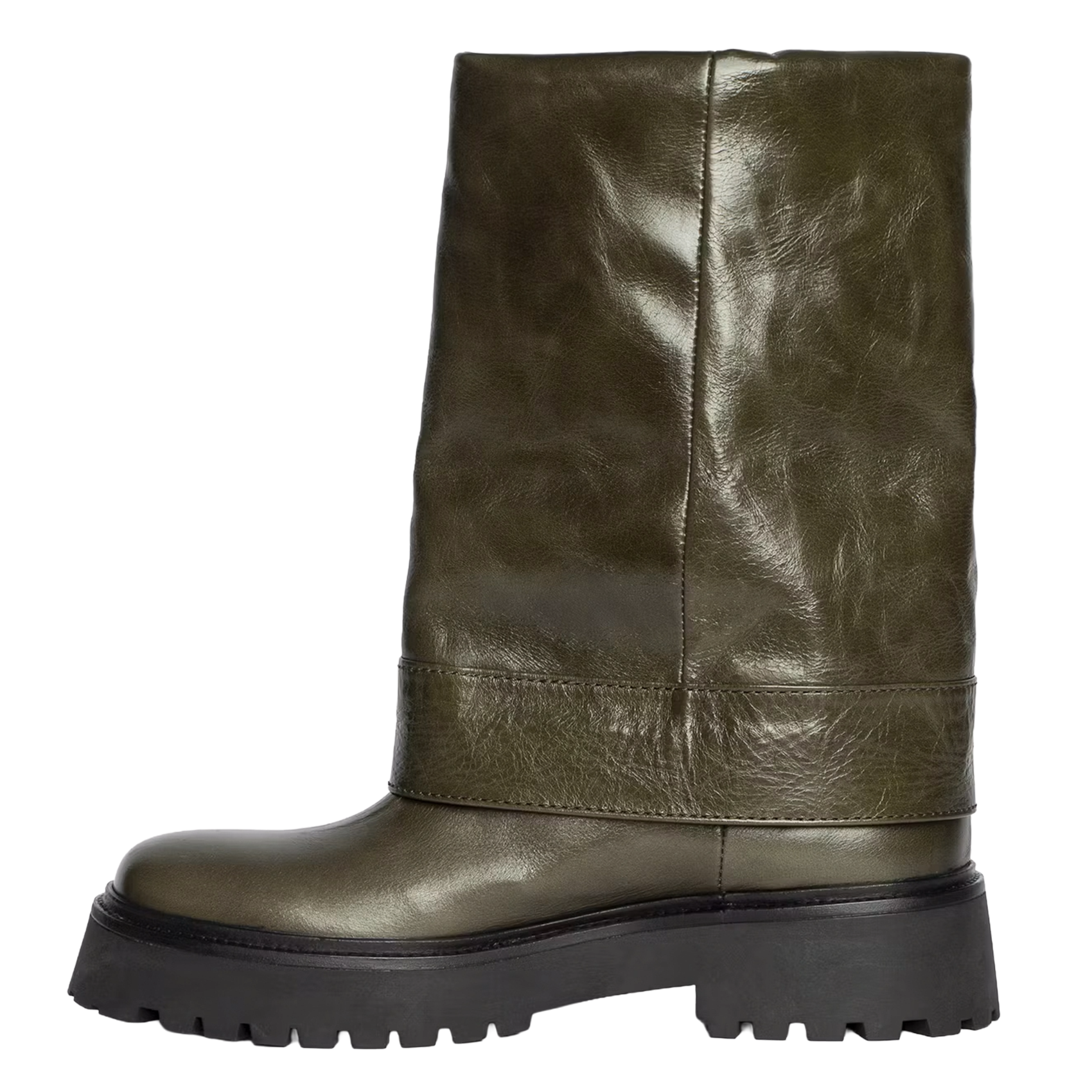 Bottes effet pantalon en cuir effet vintage angie ZADIG&VOLTAIRE Vert