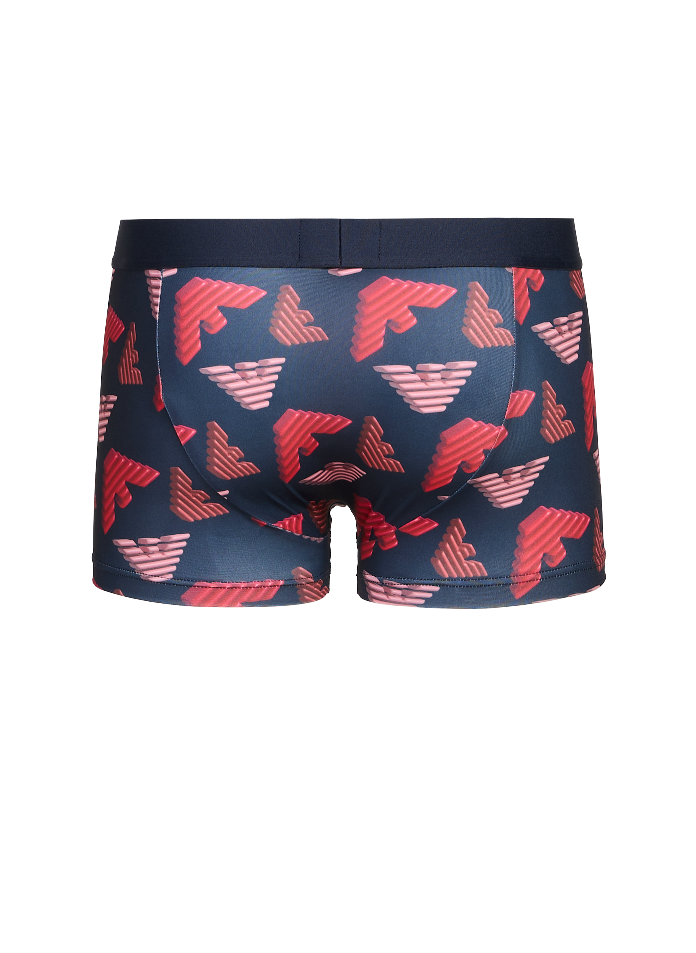 Boxer imprimé en microfibre recyclée Multicolore