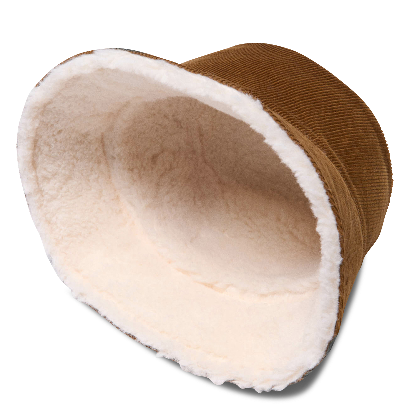 Bob côtelé en coton MAJE Marron