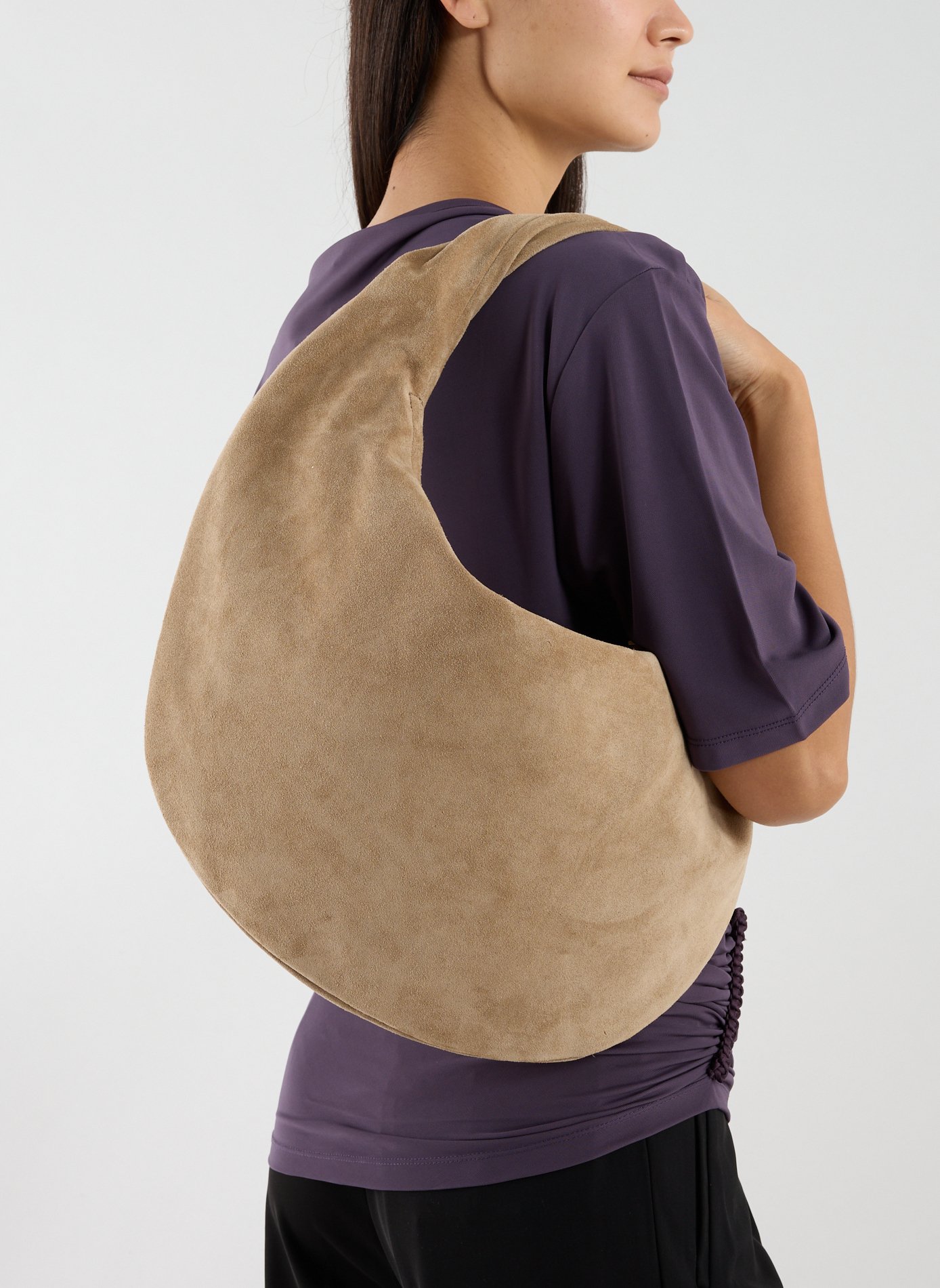 FLATTERED Sac à main Alva en cuir Beige