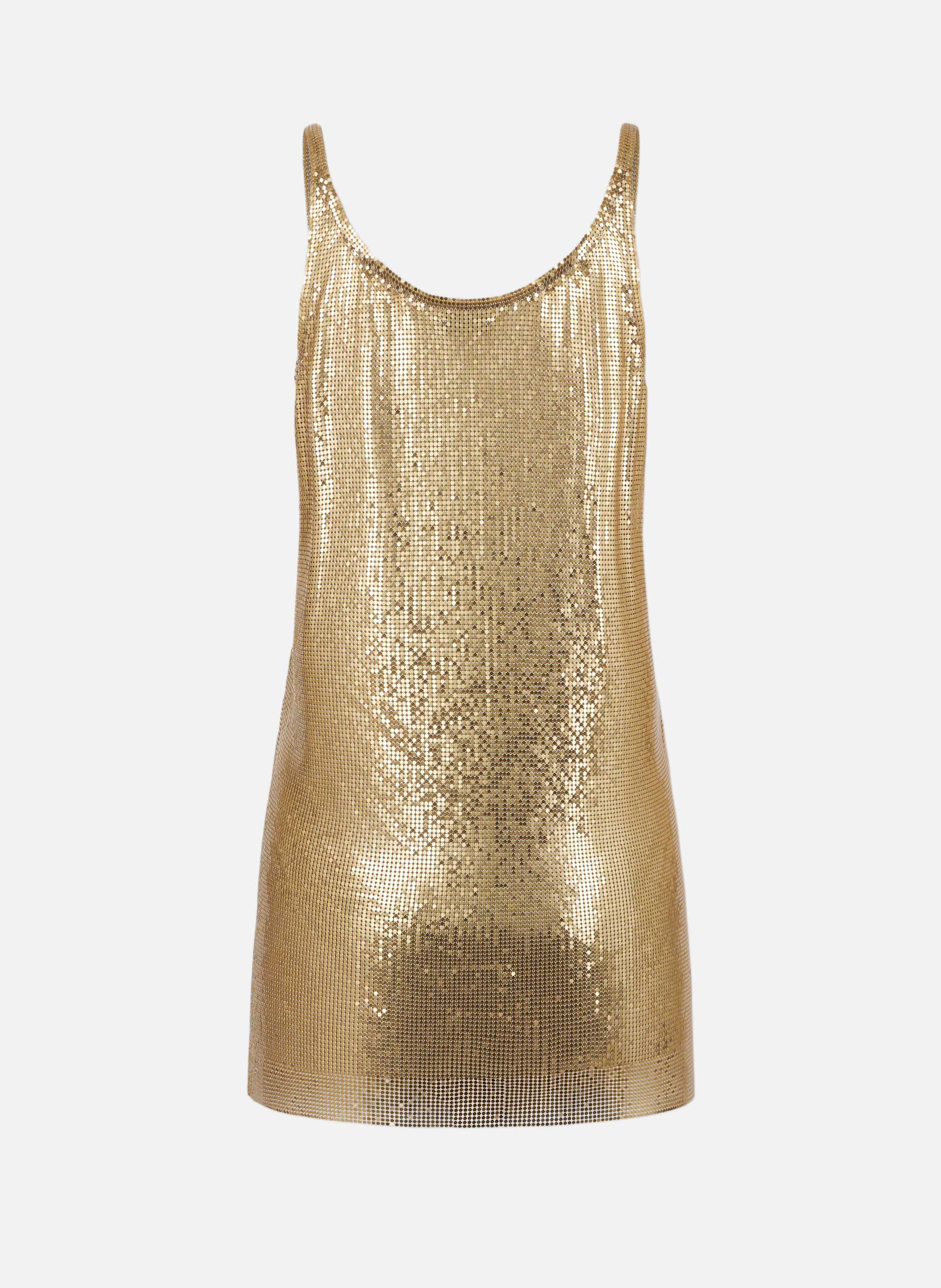 Débardeur en mesh RABANNE Doré