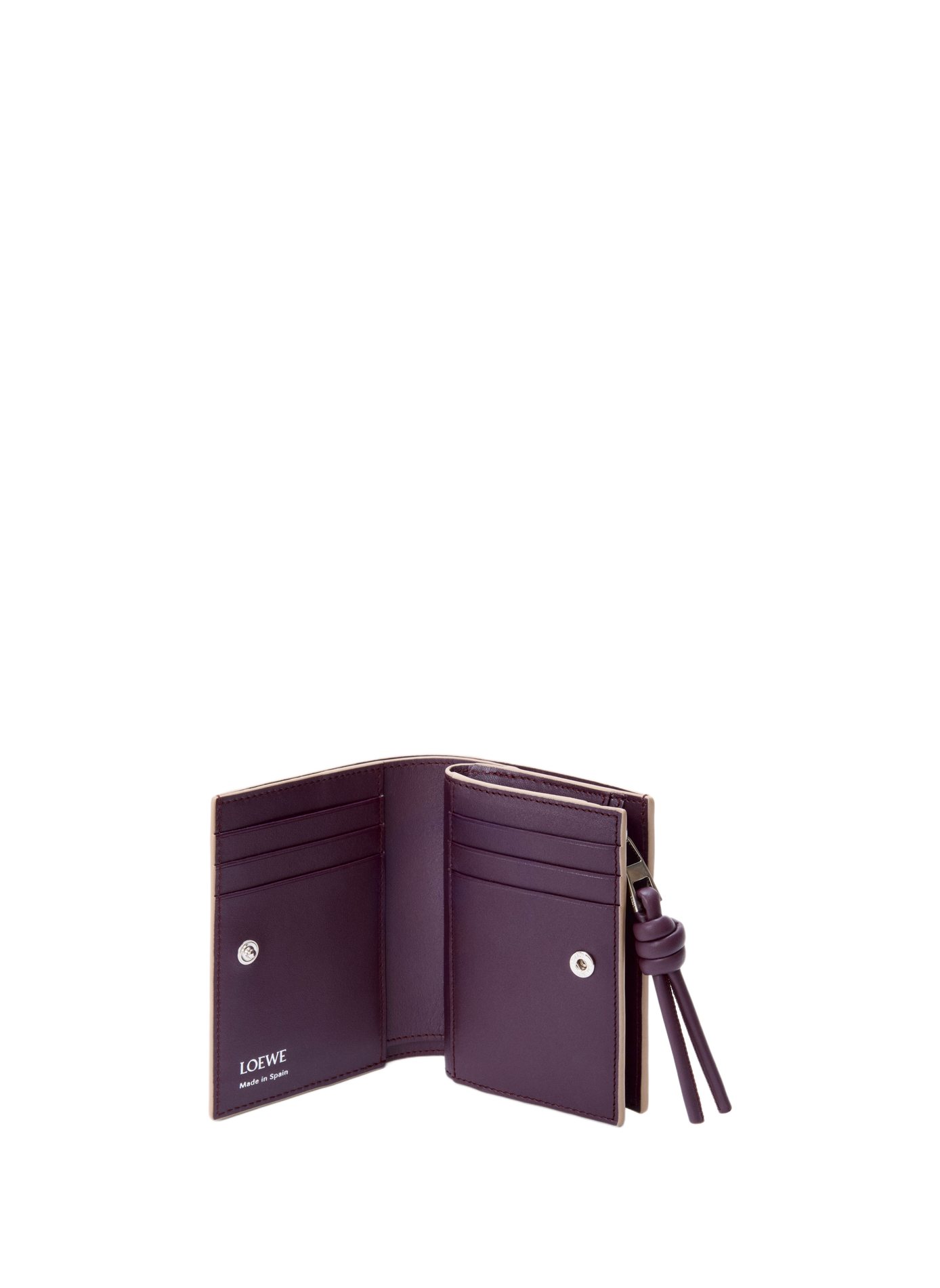 Portefeuille Knot en peau de veau LOEWE Multicolore