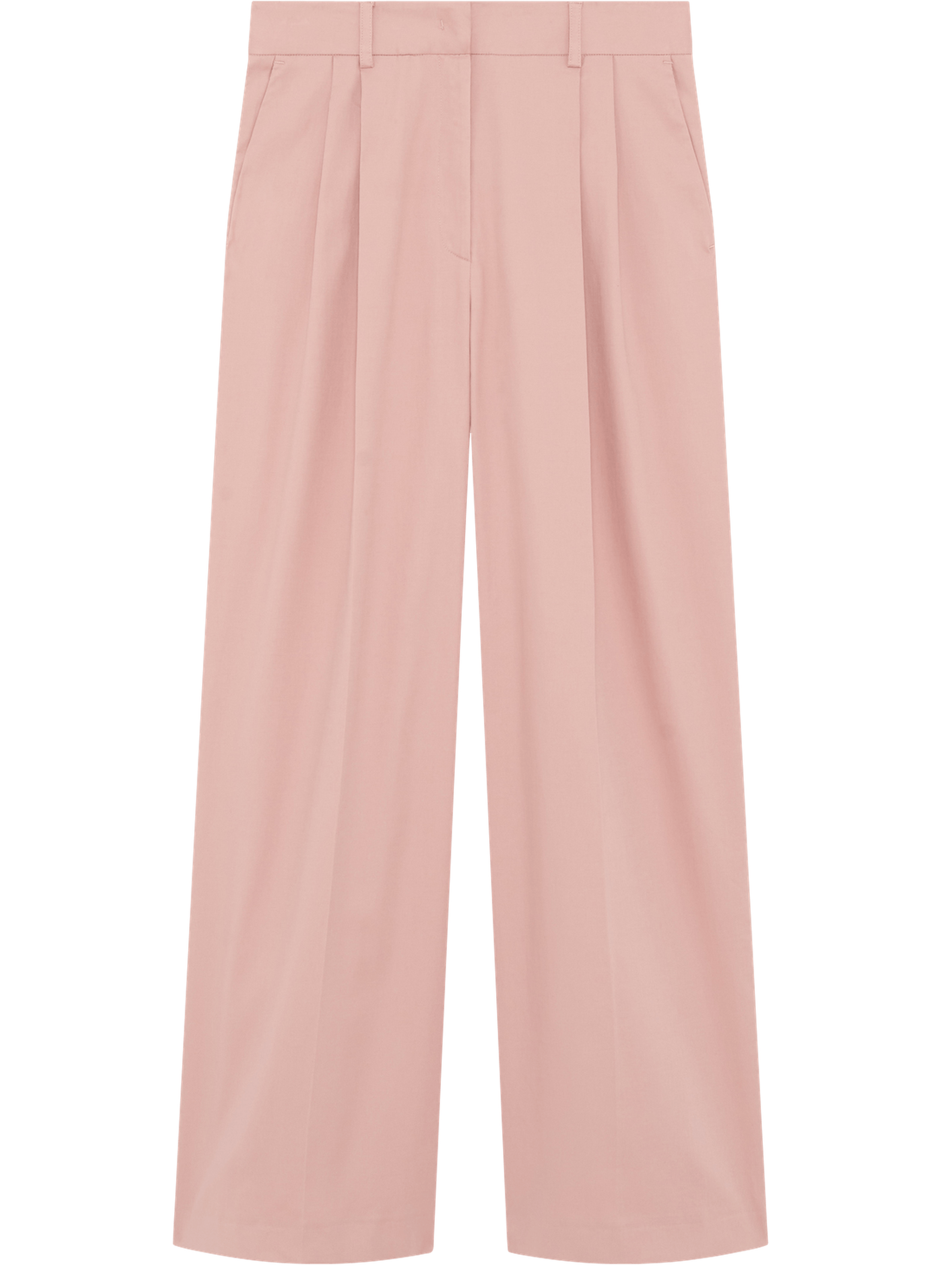 Pantalon à pinces en coton - bibaia PABLO Rose