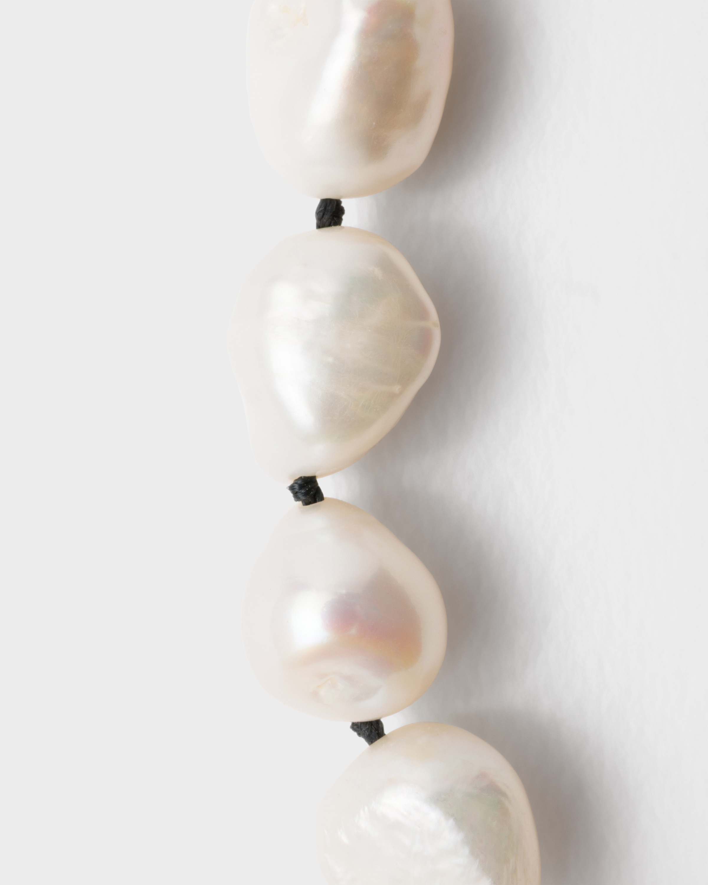 Collier en métal et perle fantaisie PRADA Argent