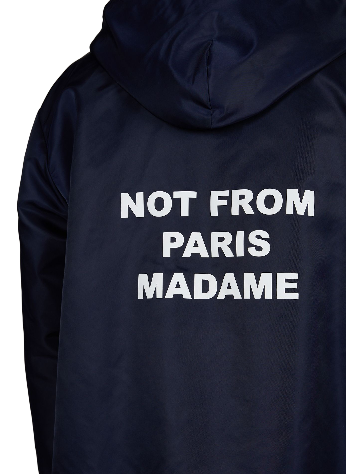 Parka with logo on chest and back DROLE DE MONSIEUR Blue