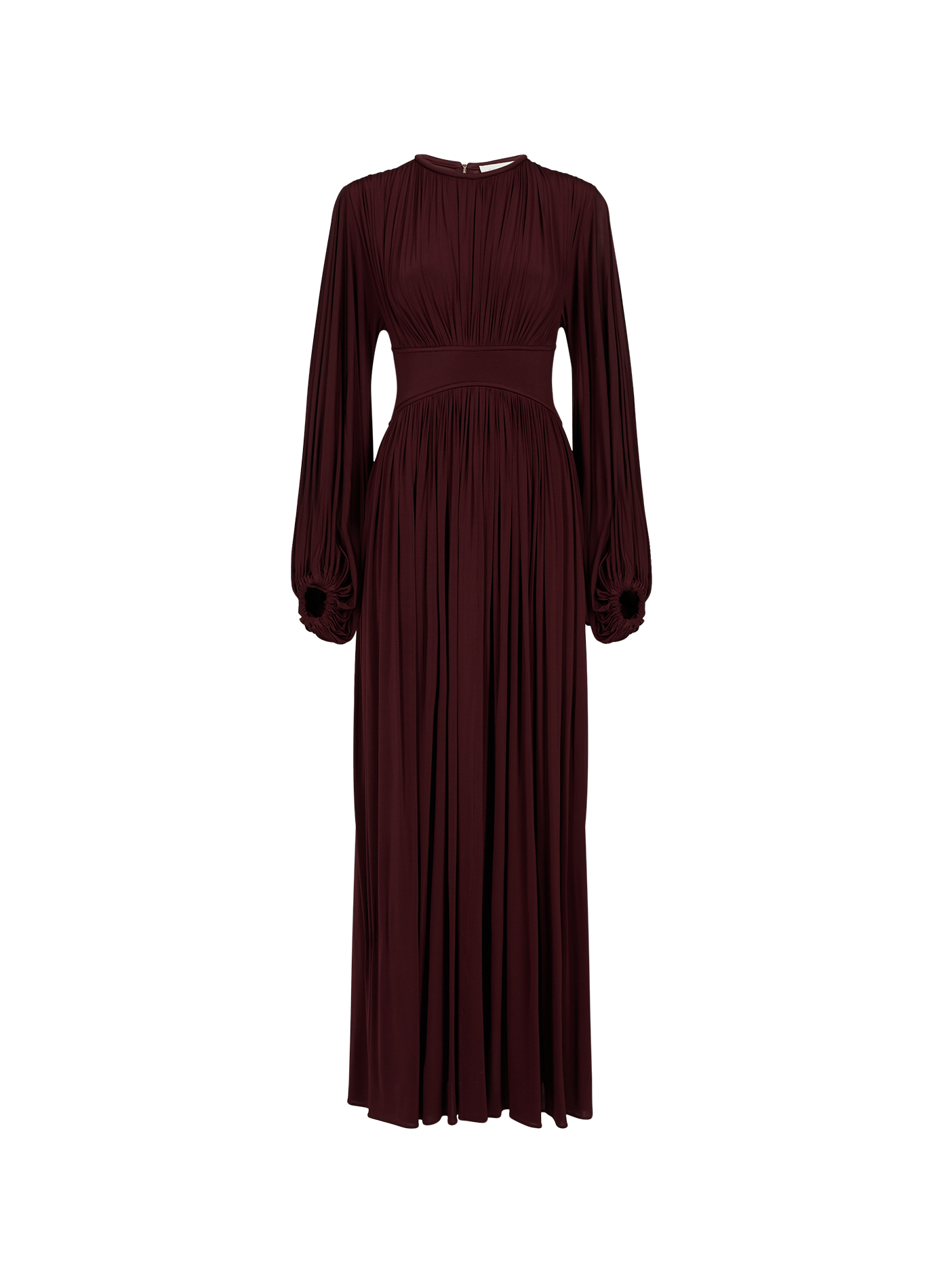 Ruched dress with batwing sleeves Luna ZIMMERMANN Red