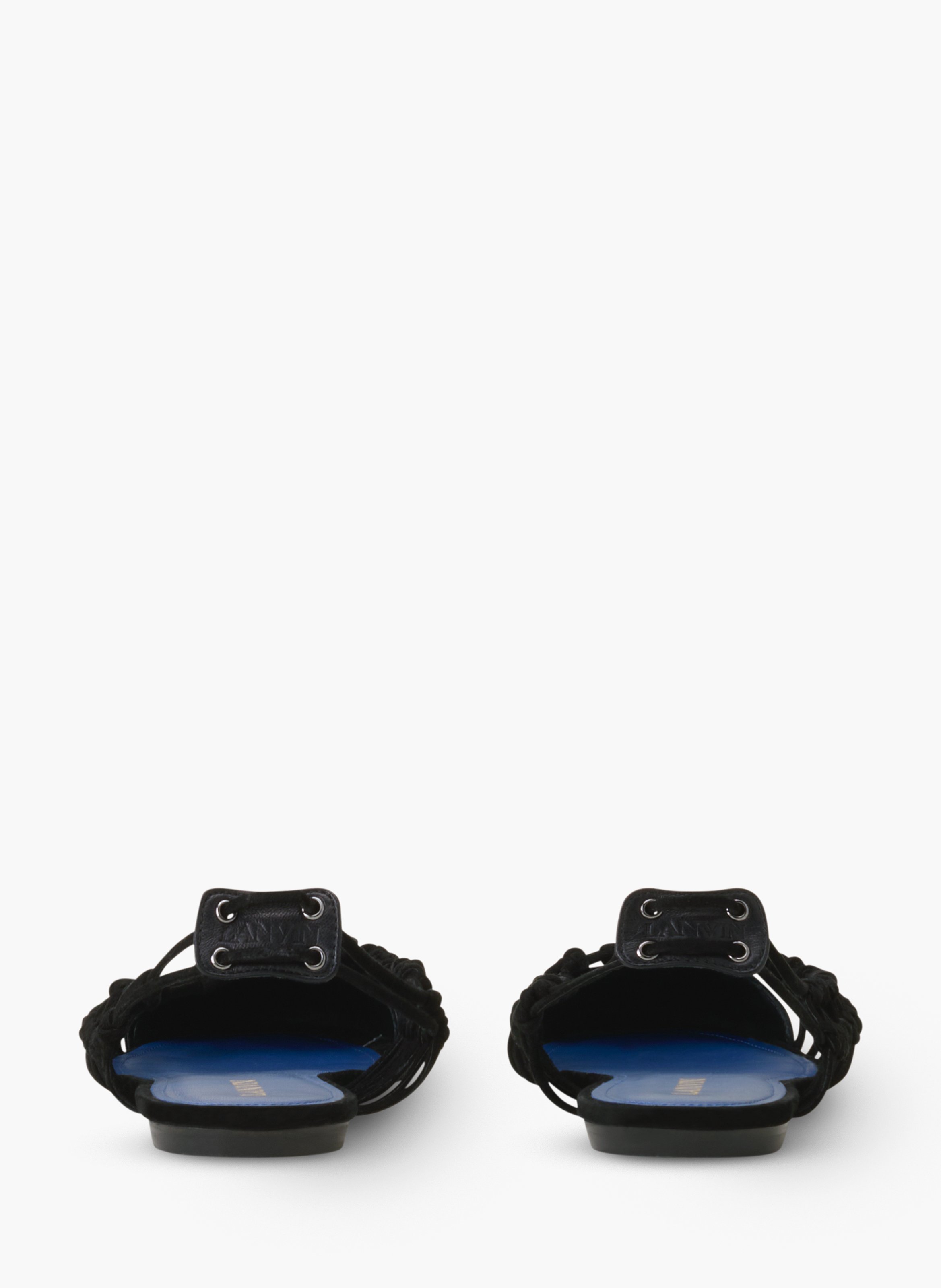 Ballerine slingback knitline en cuir LANVIN Noir