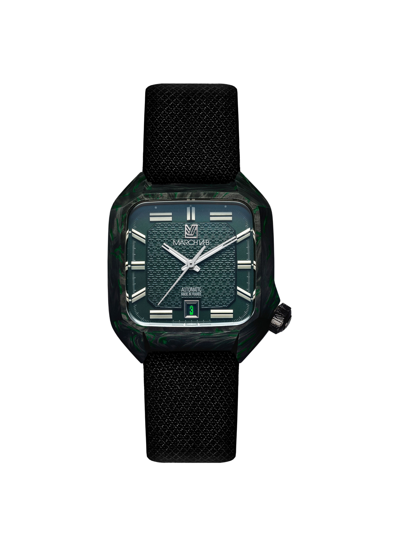 Montre automatique AM2 en carbone MARCH LA.B Noir