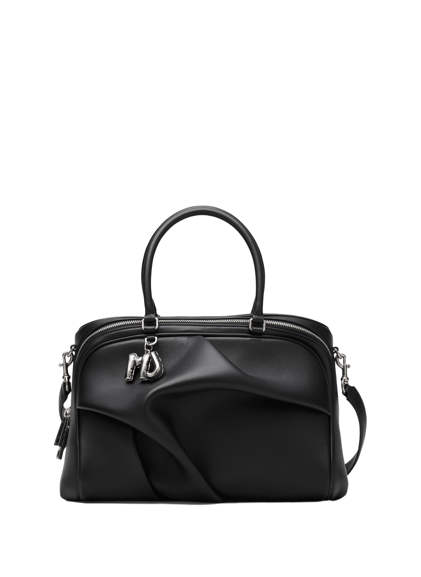 The Wave lamb leather handbag MARC JACOBS Black