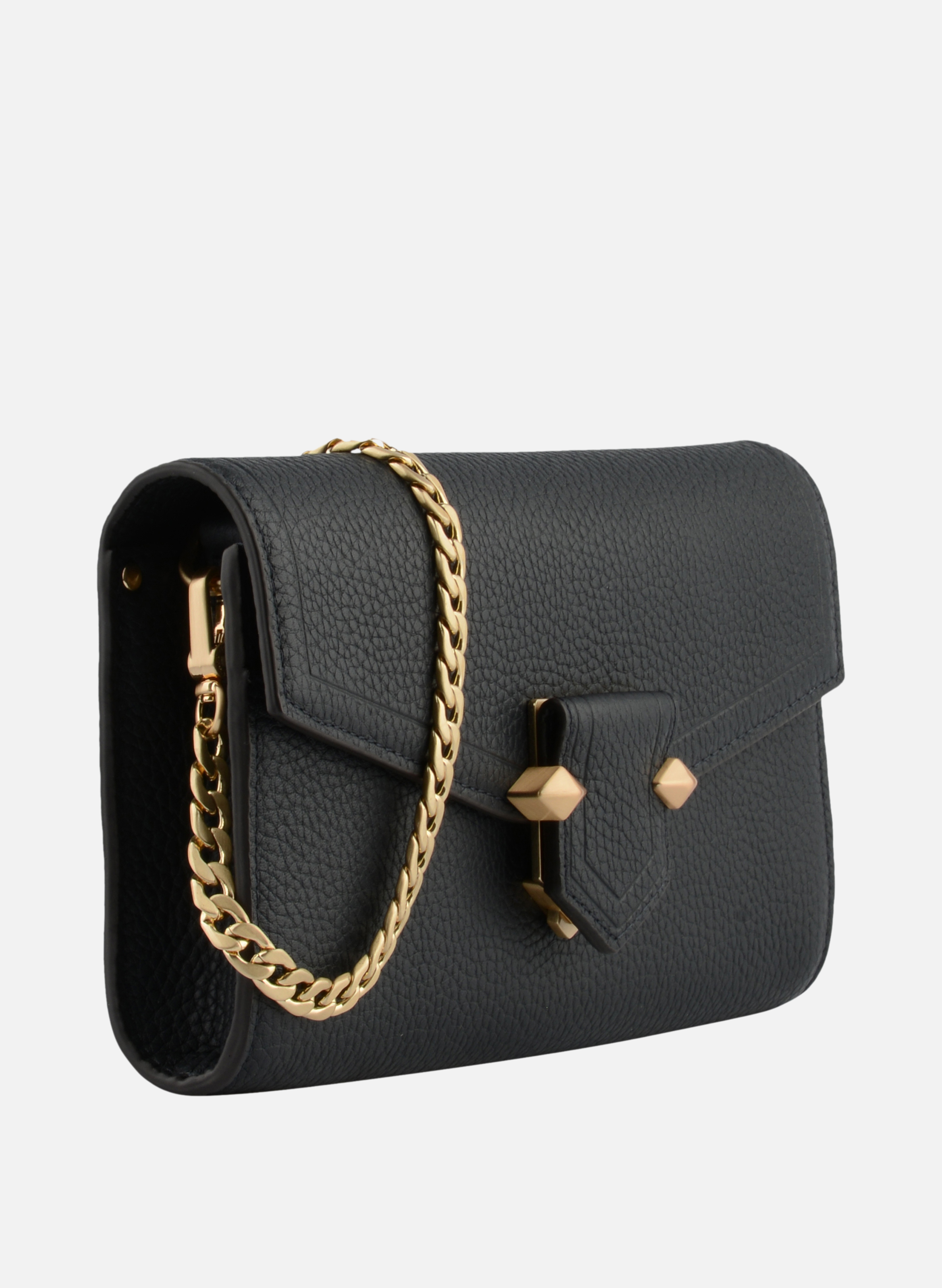 Sèvres | sac besace gm en cuir de vachette POURCHET Bleu