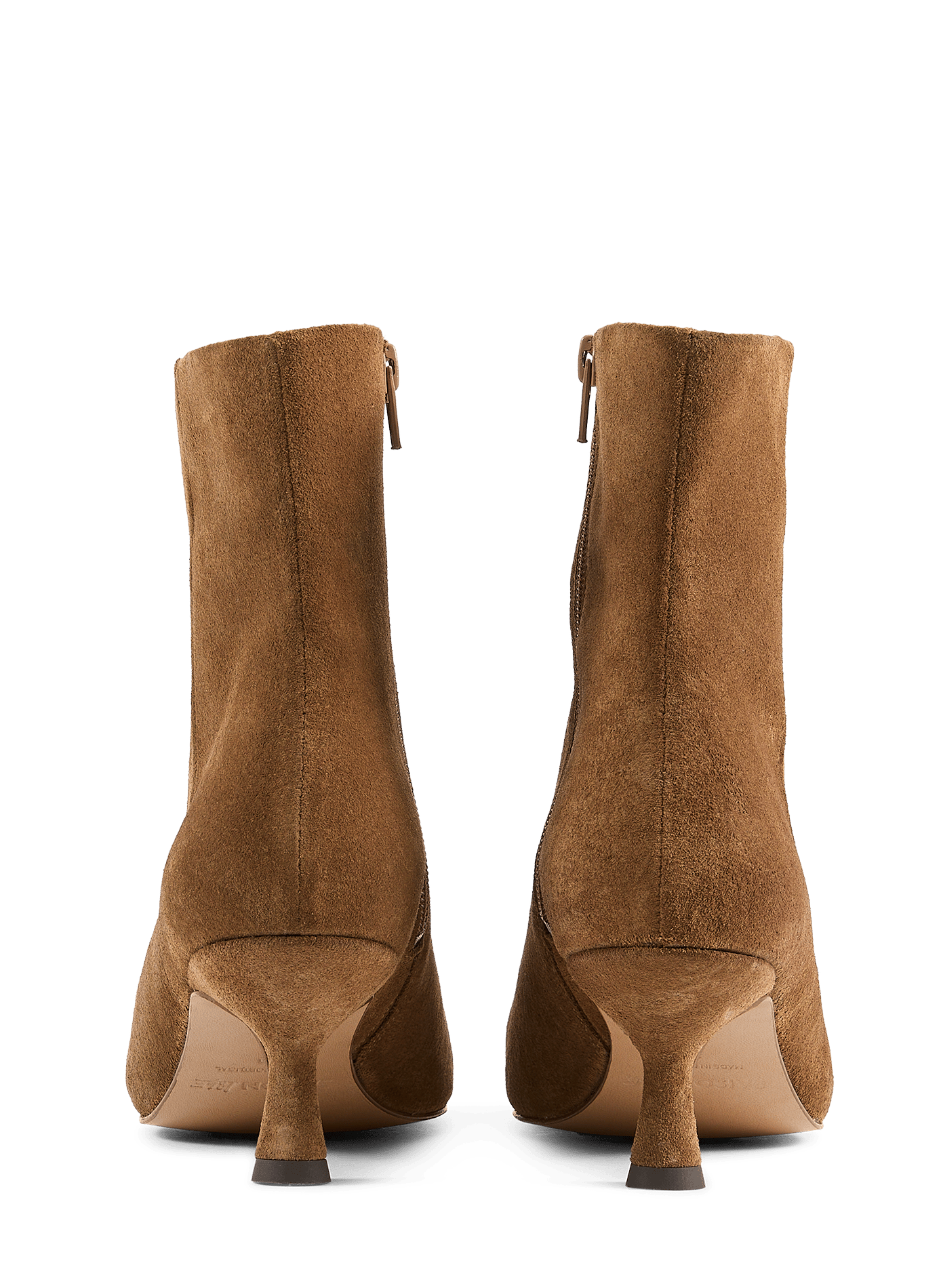 Bottines en cuir velours SAISON 1865 Beige