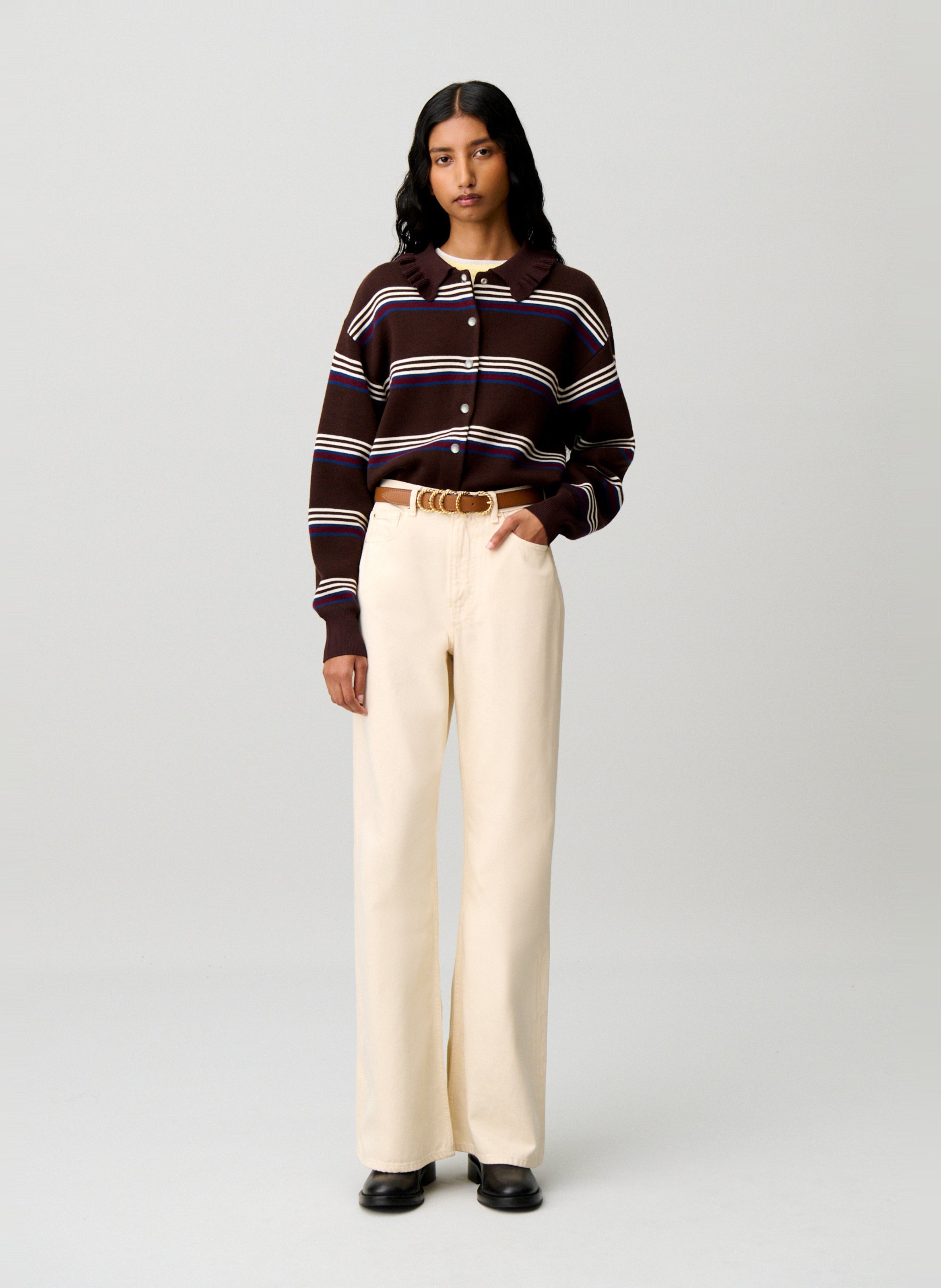 Gilet à rayures CLAUDIE PIERLOT Multicolore