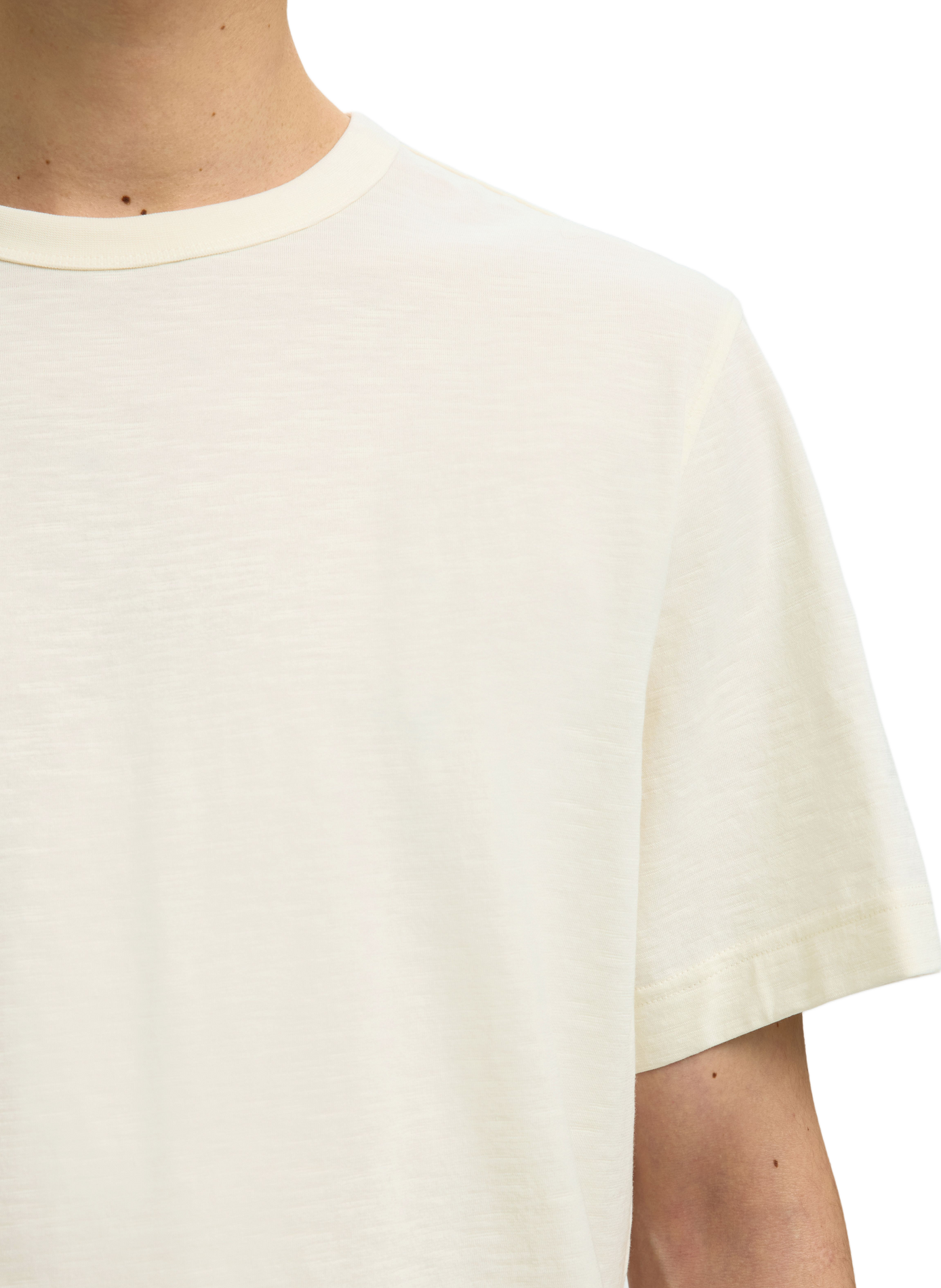 Oversized T-shirt van katoen SELECTED Beige
