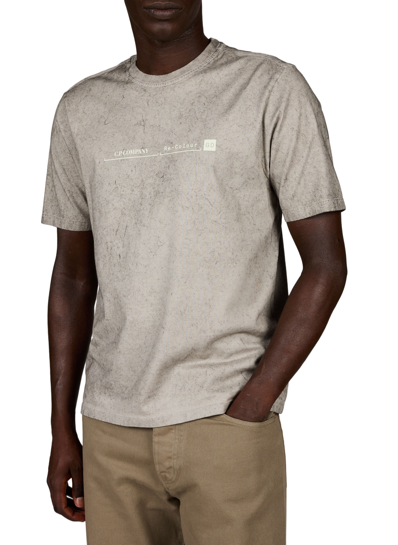 T-Shirt mit Logo aus Baumwolle CP COMPANY Schwarz