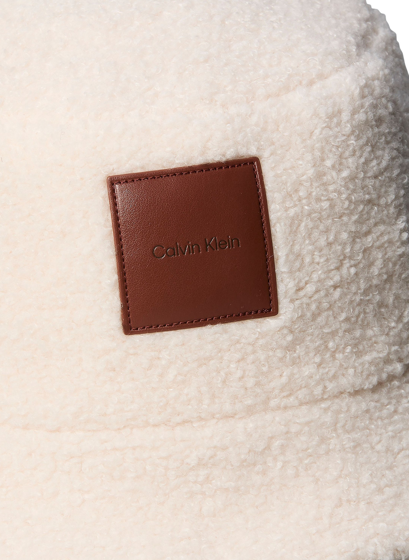 Bob shearling with logo CALVIN KLEIN Beige