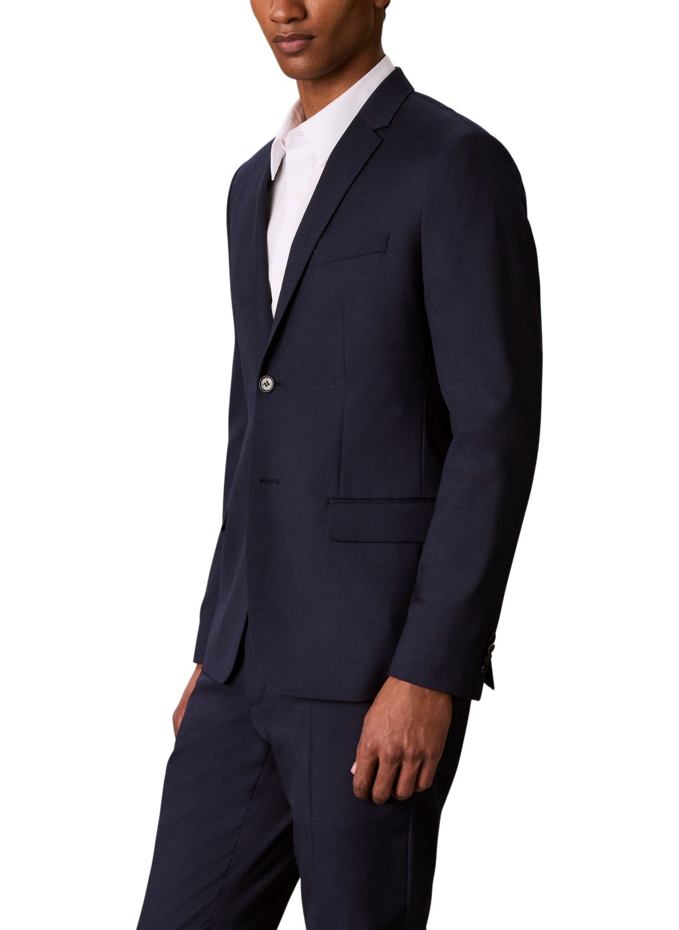 Gerader Wollblazer CALVIN KLEIN Blau