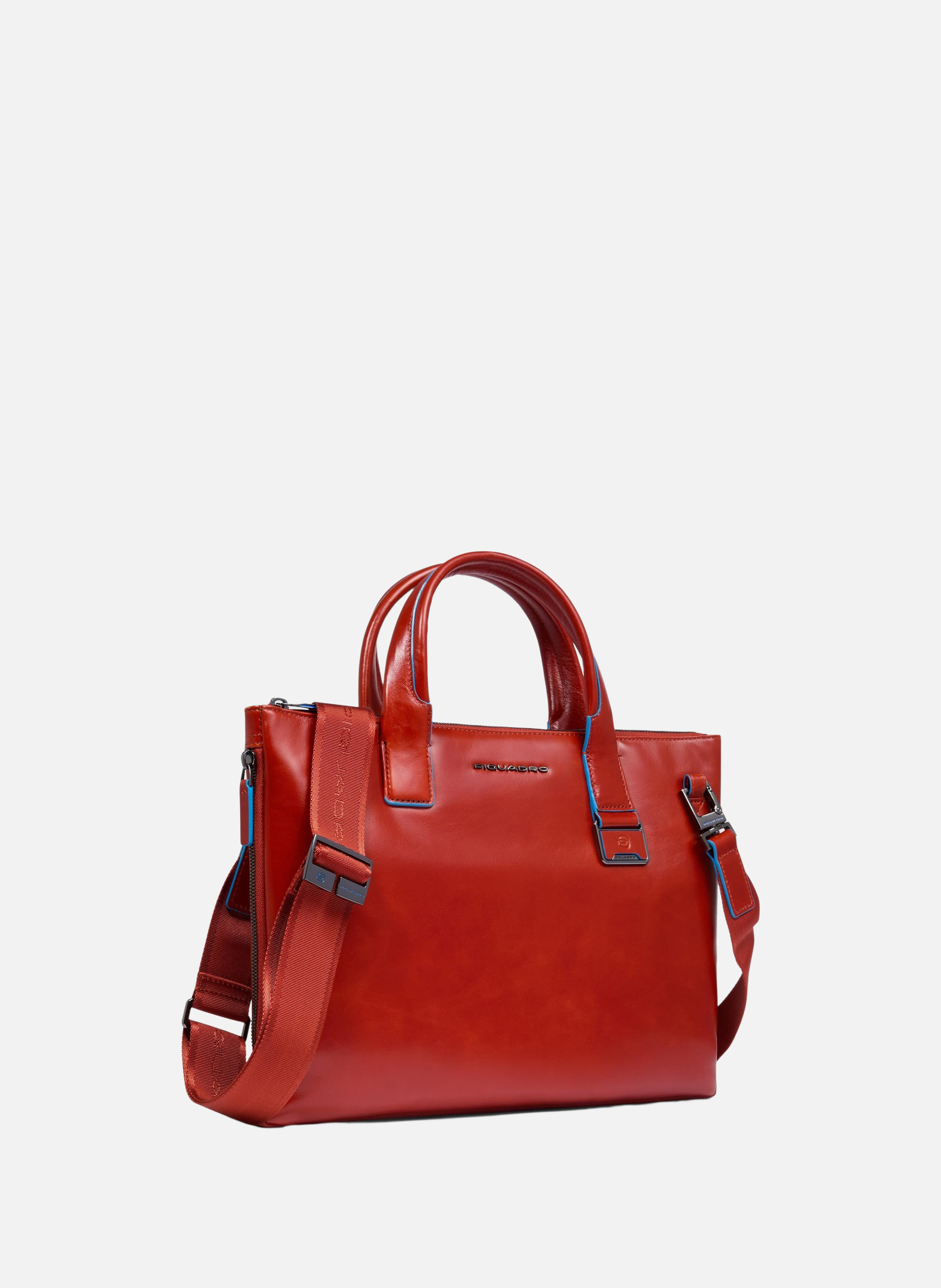 Sac à ordinateur mince 14" personnalisable PIQUADRO Marron