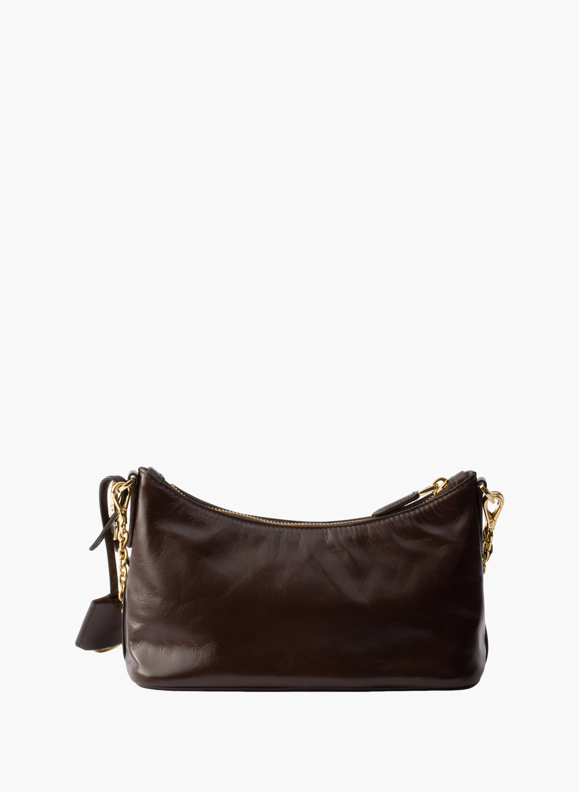Mini sac en cuir PRADA Marron