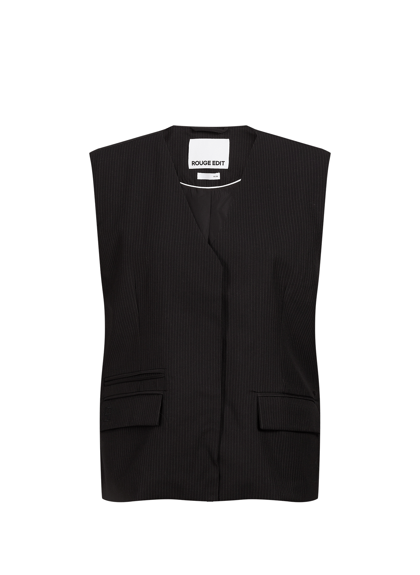 Oversized striped ROUSAGA cardigan ROUGE EDIT Black