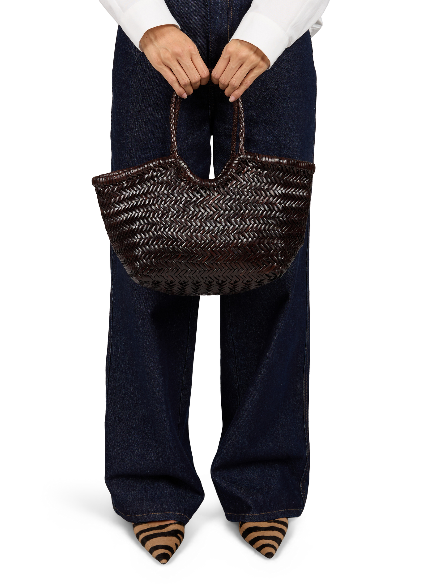 NANTUCKET Ledertasche DRAGON DIFFUSION Braun