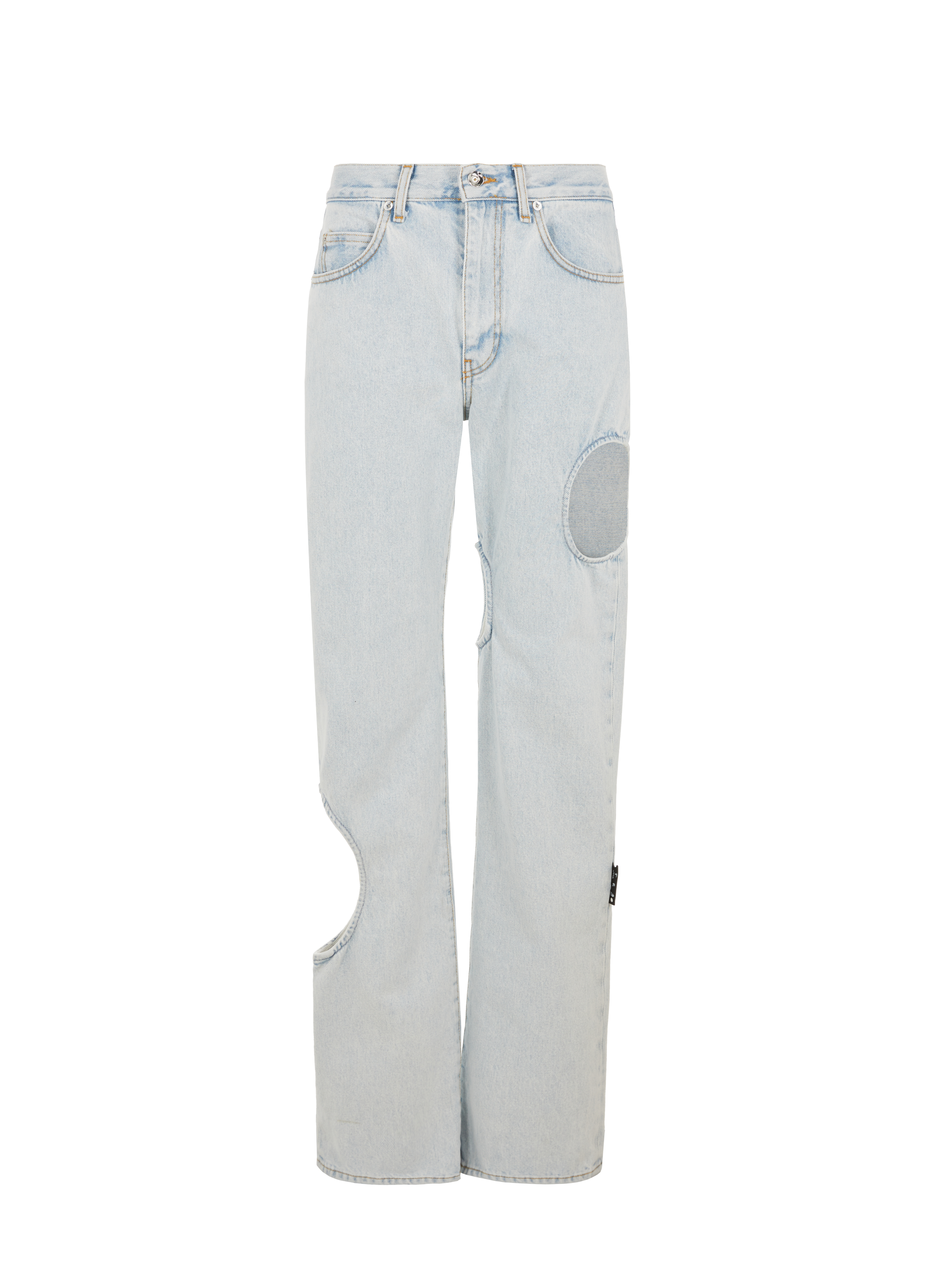 OFF-WHITE Jean ajouré Bleu