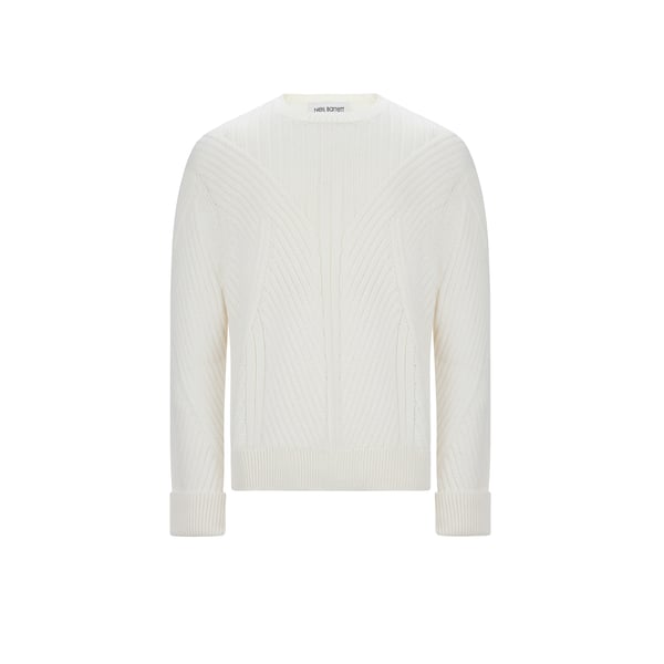 Pull en laine et coton mélangé