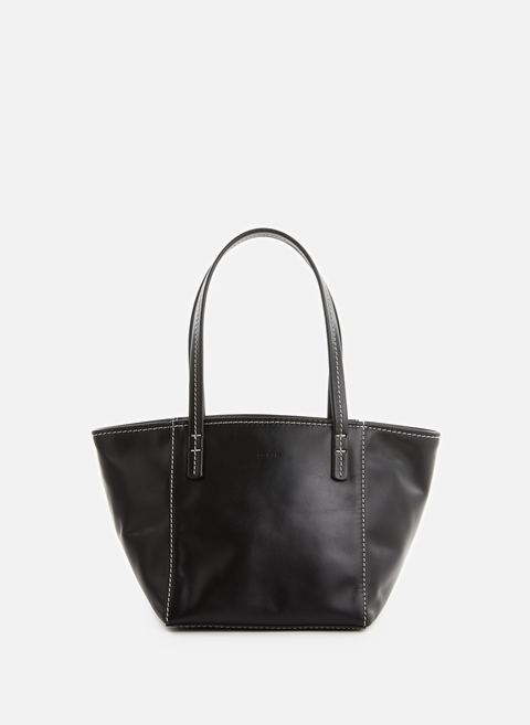 Leather handbag BlackBY FAR 