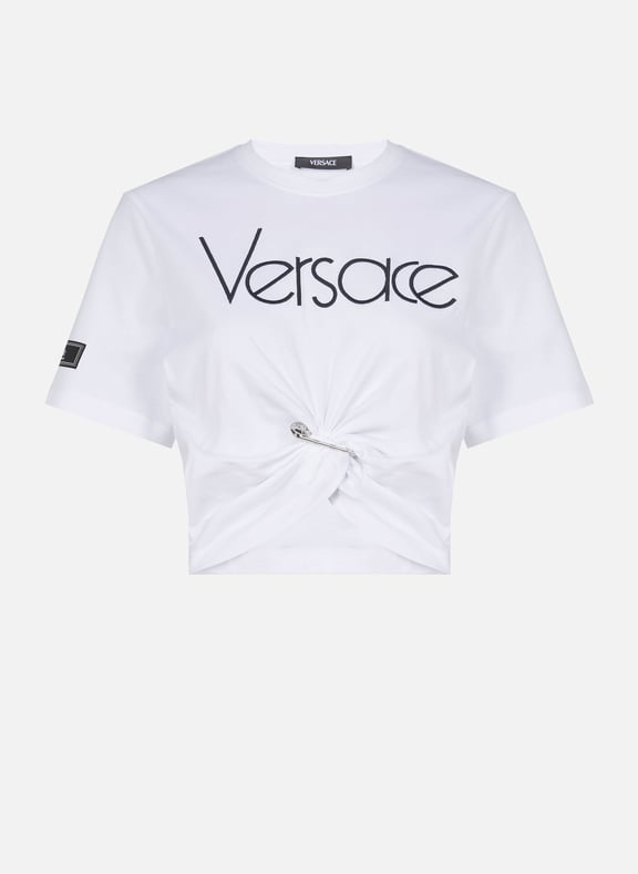 T-shirt with pin Multicolour by VERSACE VERSACE T-shirt with pin Multicolour