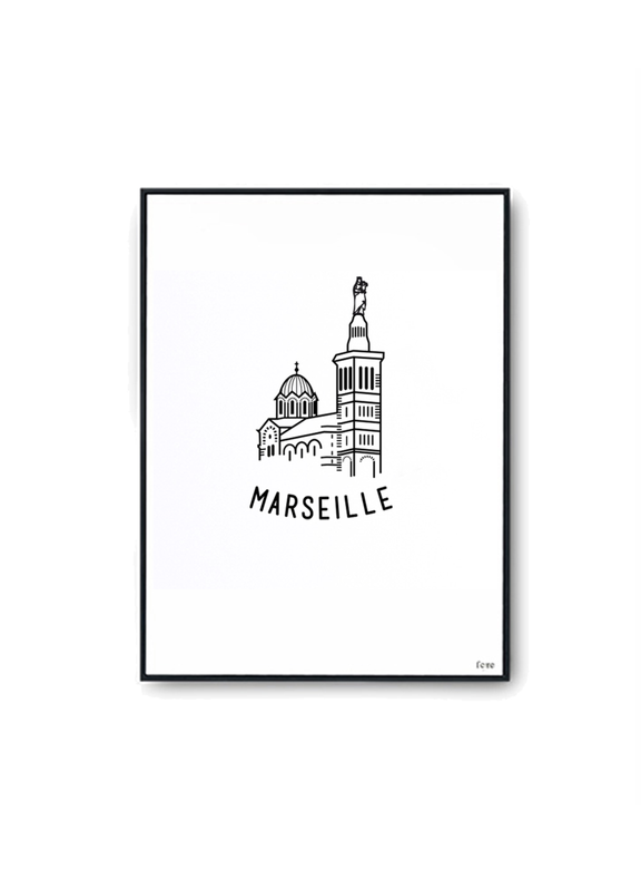 FERE Affiche Marseille Multicolore