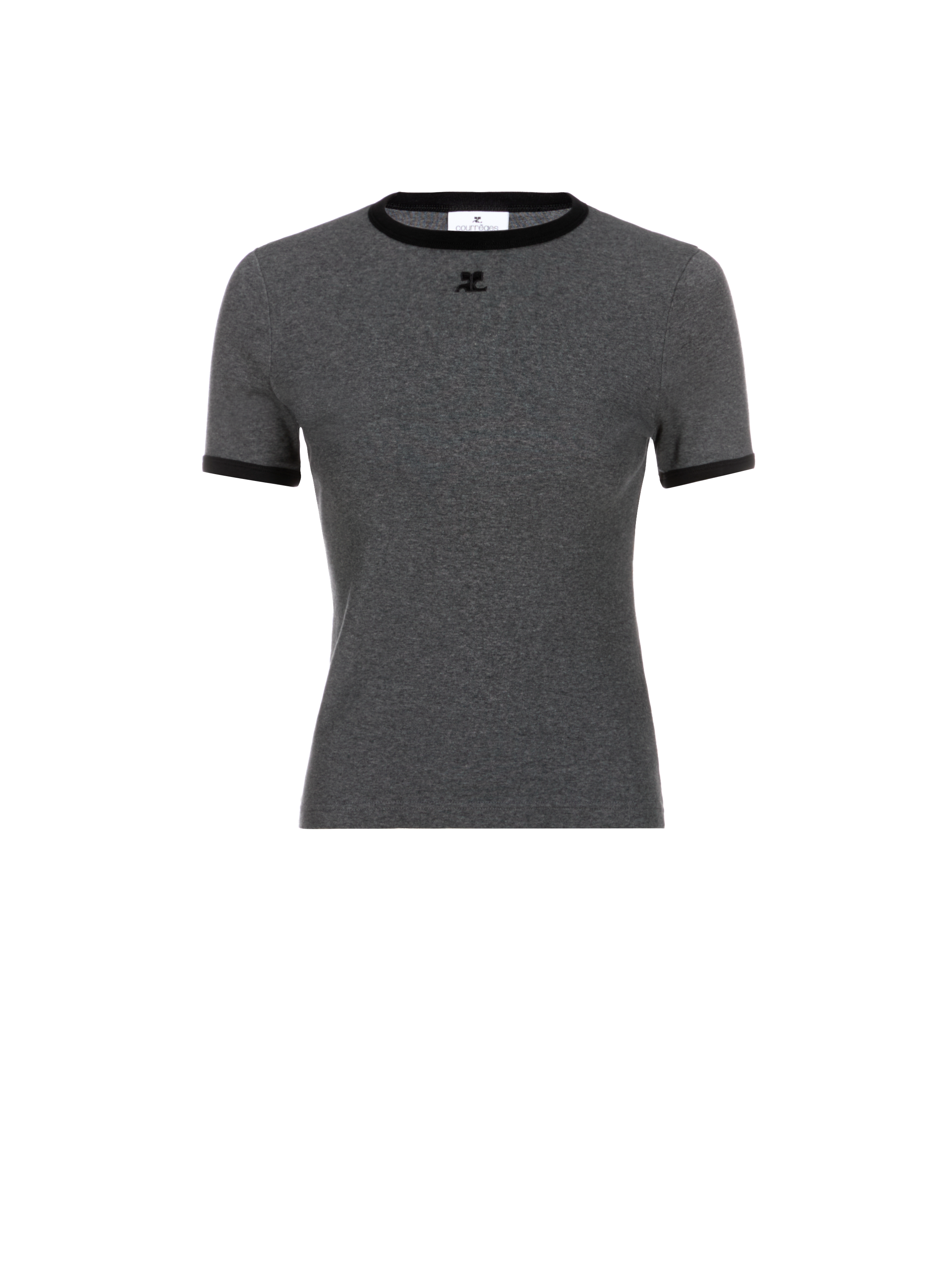 COURRÈGES T-shirt en coton Gris